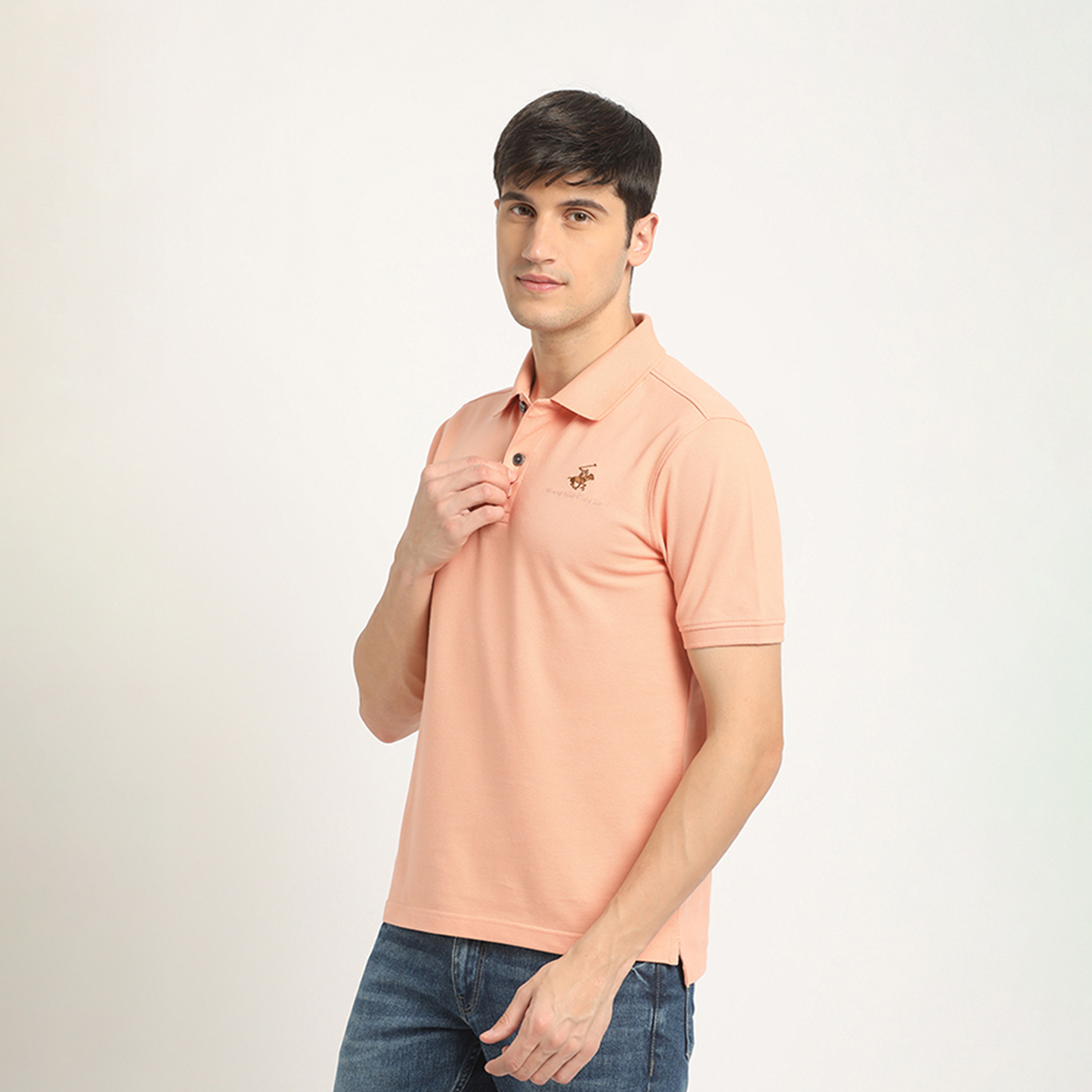 Beverly Hills Polo Club Logo Collared Short Sleeves Polo T-shirt-men-clothing-tshirtsandpolos-polos-image-2