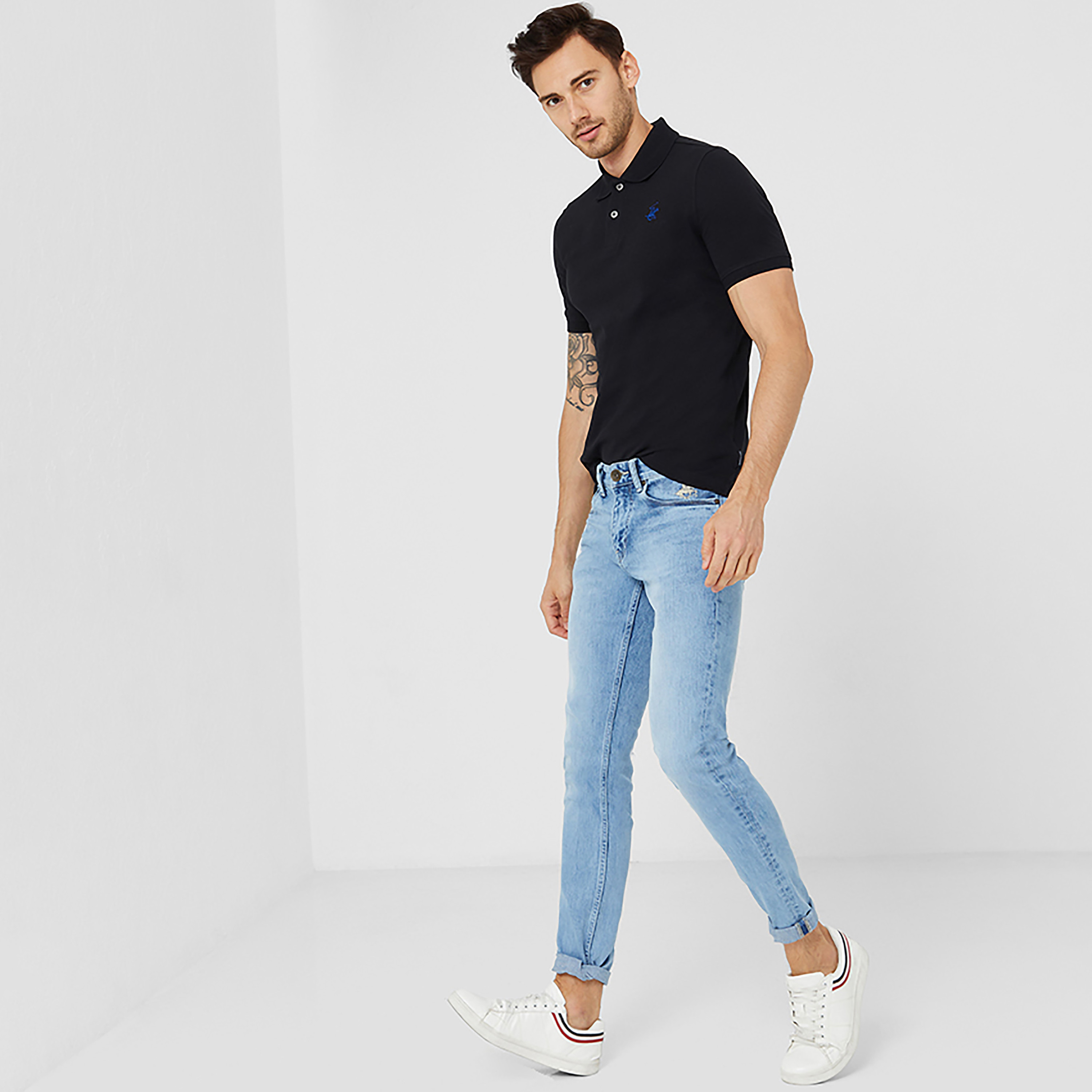 تي شيرت بولو من بيفرلي هيلز بولو كلوب بياقة وأكمام قصيرة مع شعار-men-clothing-tshirtsandpolos-polos-image-2