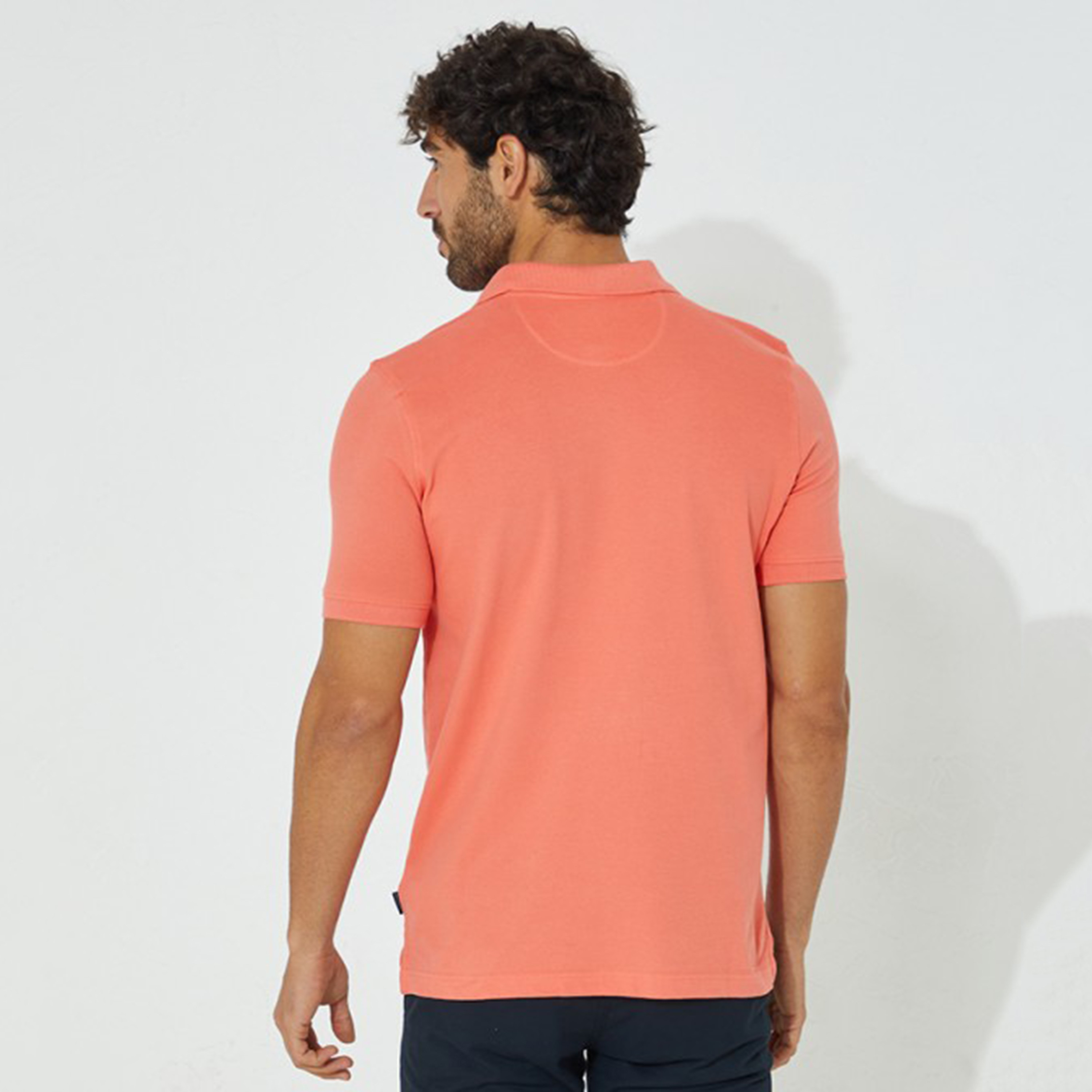 تي شيرت بيفرلي هيلز بولو كلب بأكمام قصيرة سادة بلون اخضر للرجال-men-clothing-tshirtsandpolos-polos-image-6