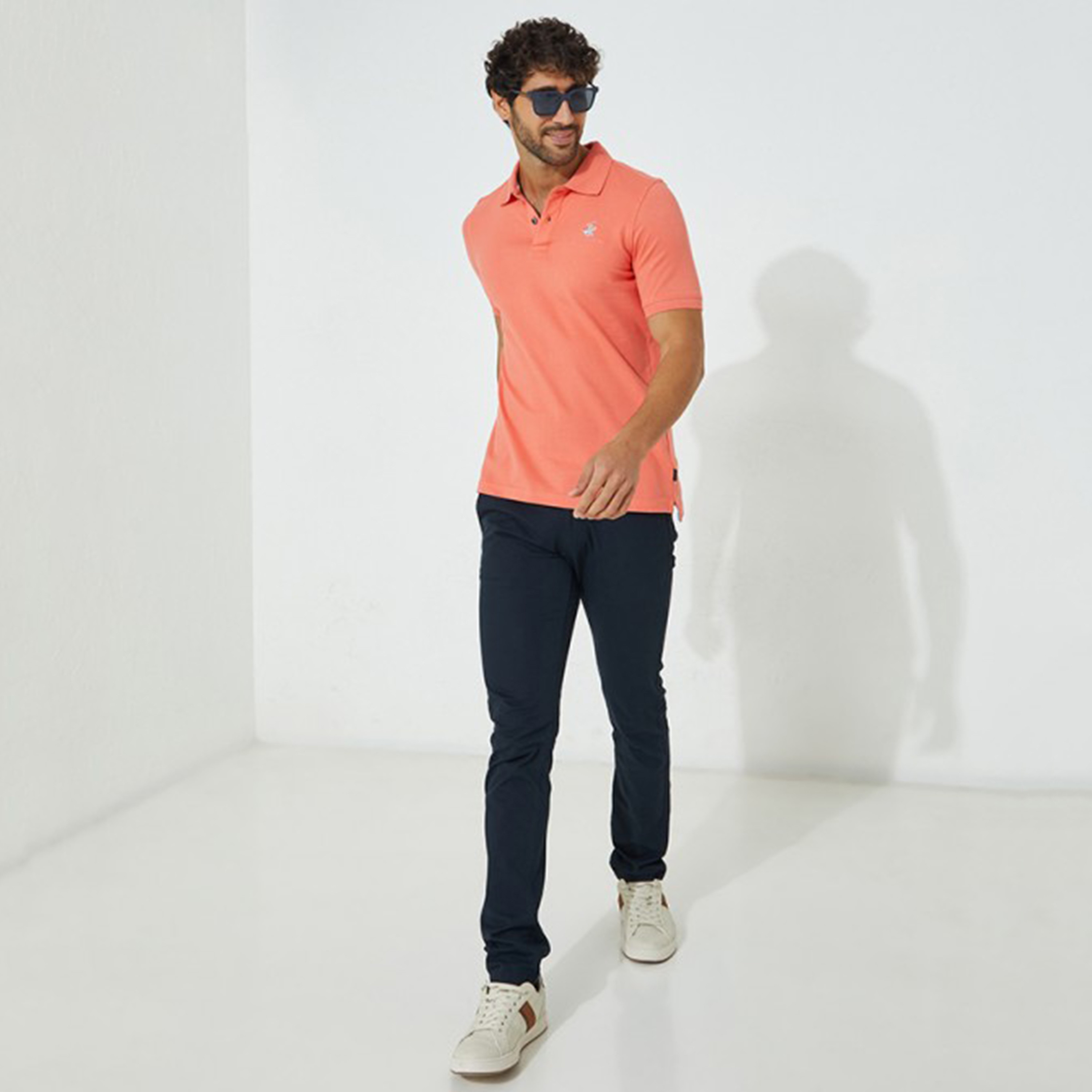 تي شيرت بيفرلي هيلز بولو كلب بأكمام قصيرة سادة بلون اخضر للرجال-men-clothing-tshirtsandpolos-polos-image-8