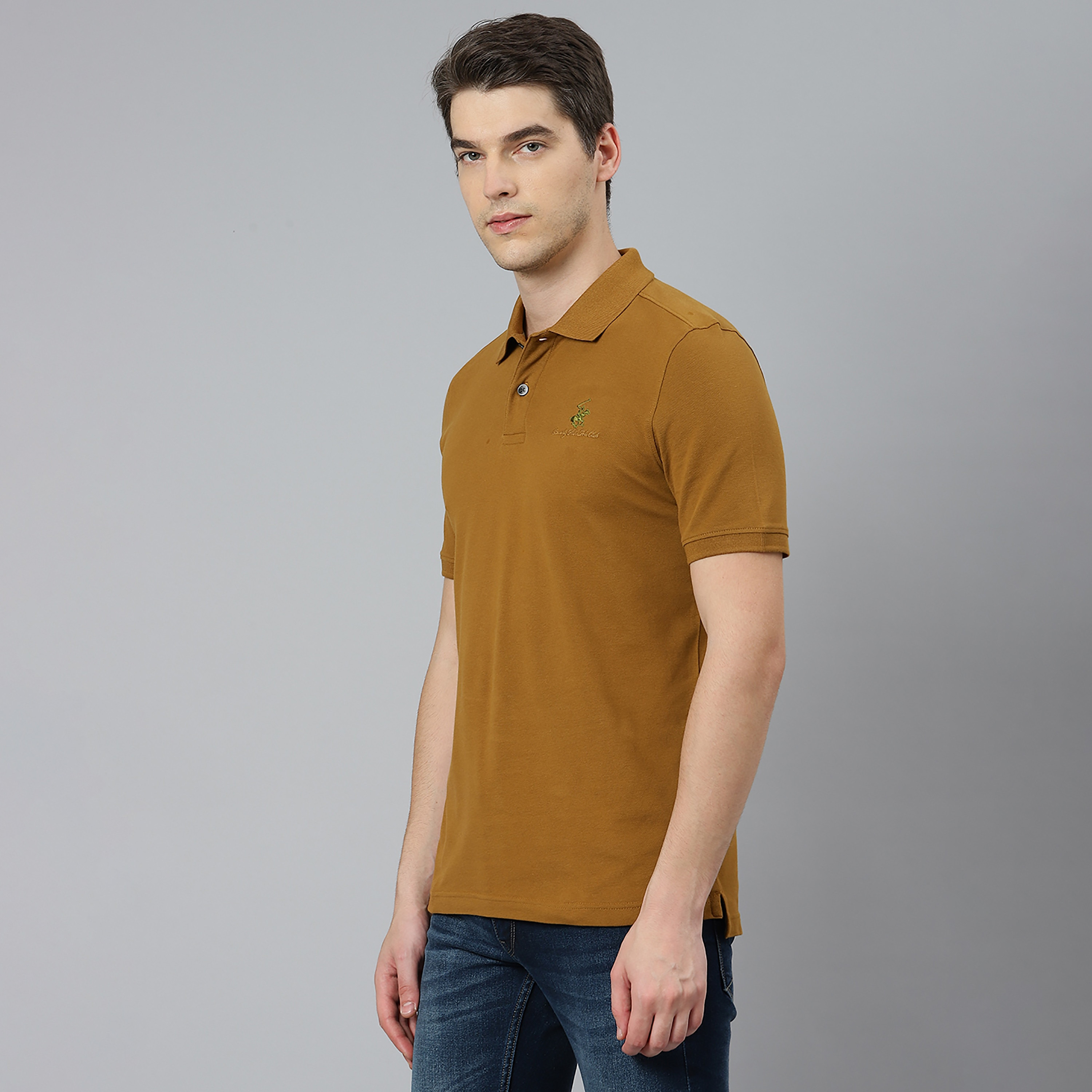 Beverly Hills Polo Club Men Brown Plain Short Sleeves Polo T-Shirt-men-clothing-tshirtsandpolos-polos-image-2