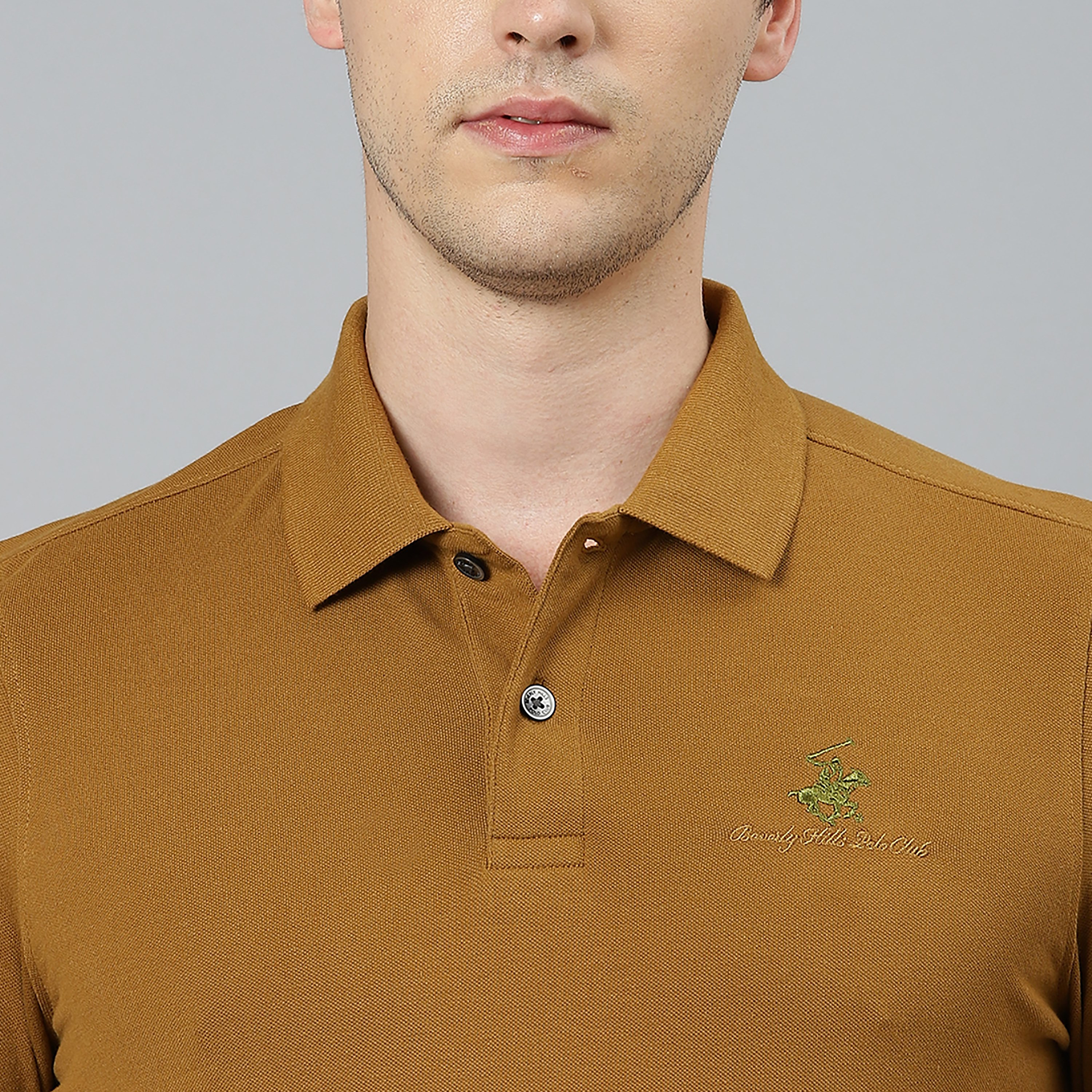 Beverly Hills Polo Club Men Brown Plain Short Sleeves Polo T-Shirt-men-clothing-tshirtsandpolos-polos-image-5