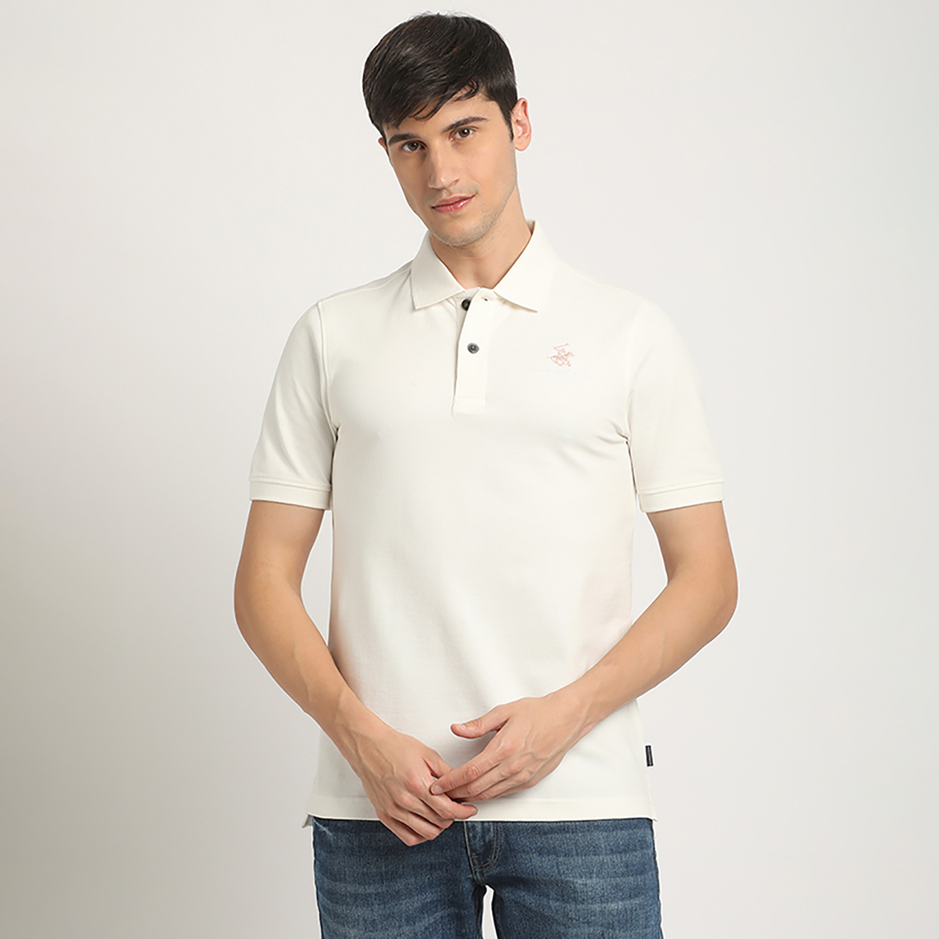تي شيرت بولو من بيفرلي هيلز بولو كلوب بياقة وأكمام قصيرة مع شعار-men-clothing-tshirtsandpolos-polos-image-2