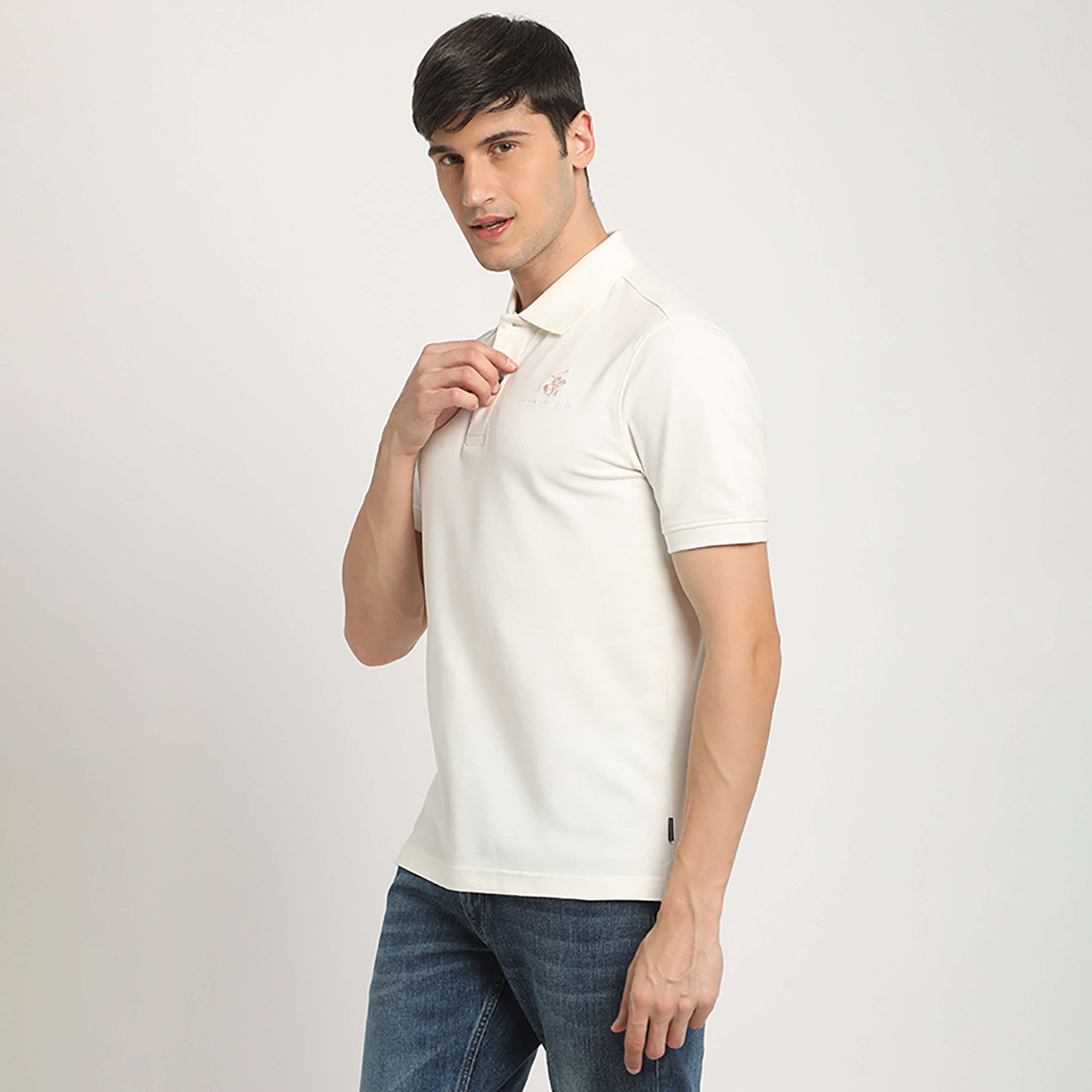 تي شيرت بولو من بيفرلي هيلز بولو كلوب بياقة وأكمام قصيرة مع شعار-men-clothing-tshirtsandpolos-polos-image-3