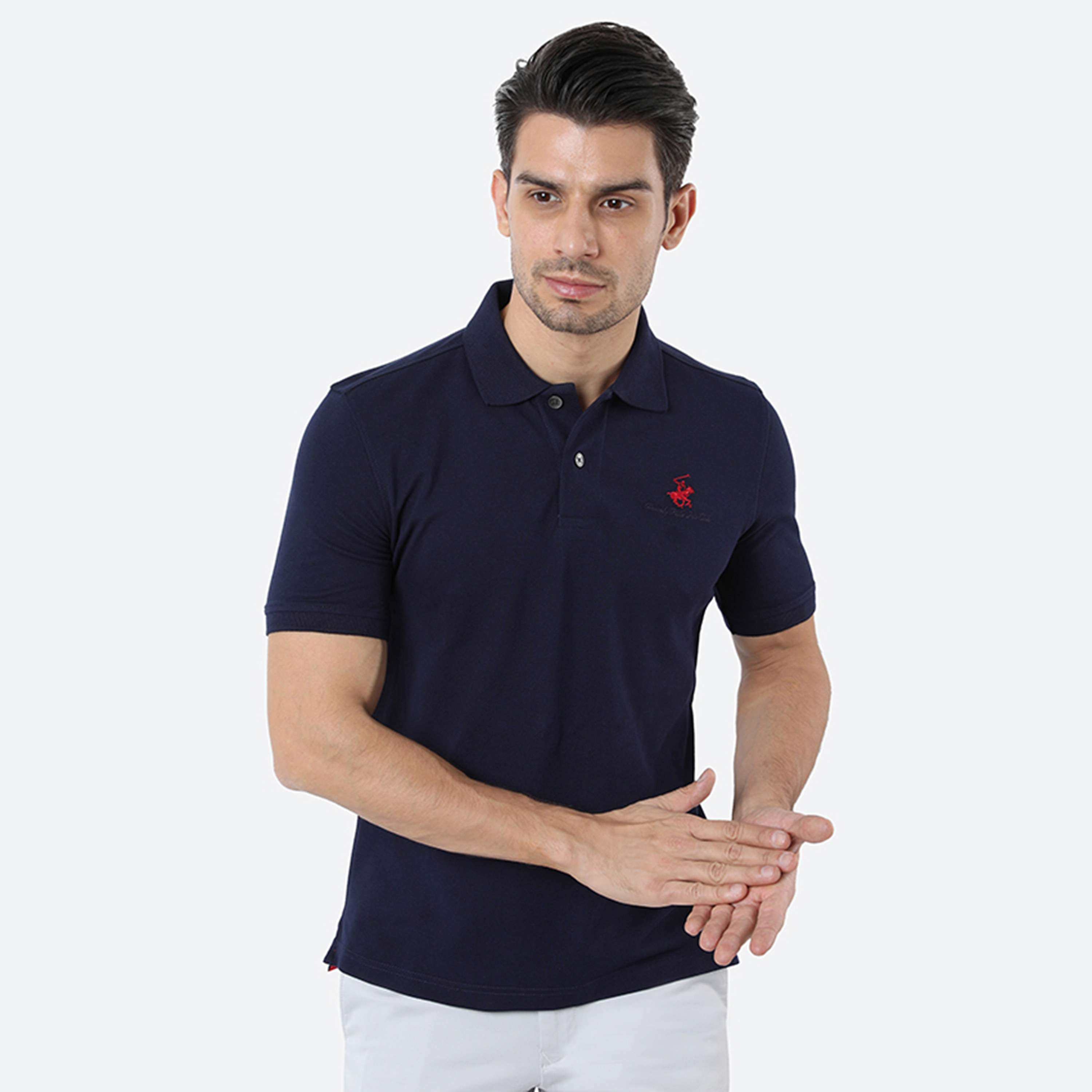 Beverly Hills Polo Club Logo Collared Short Sleeves Polo T-Shirt-men-clothing-tshirtsandpolos-polos-image-1