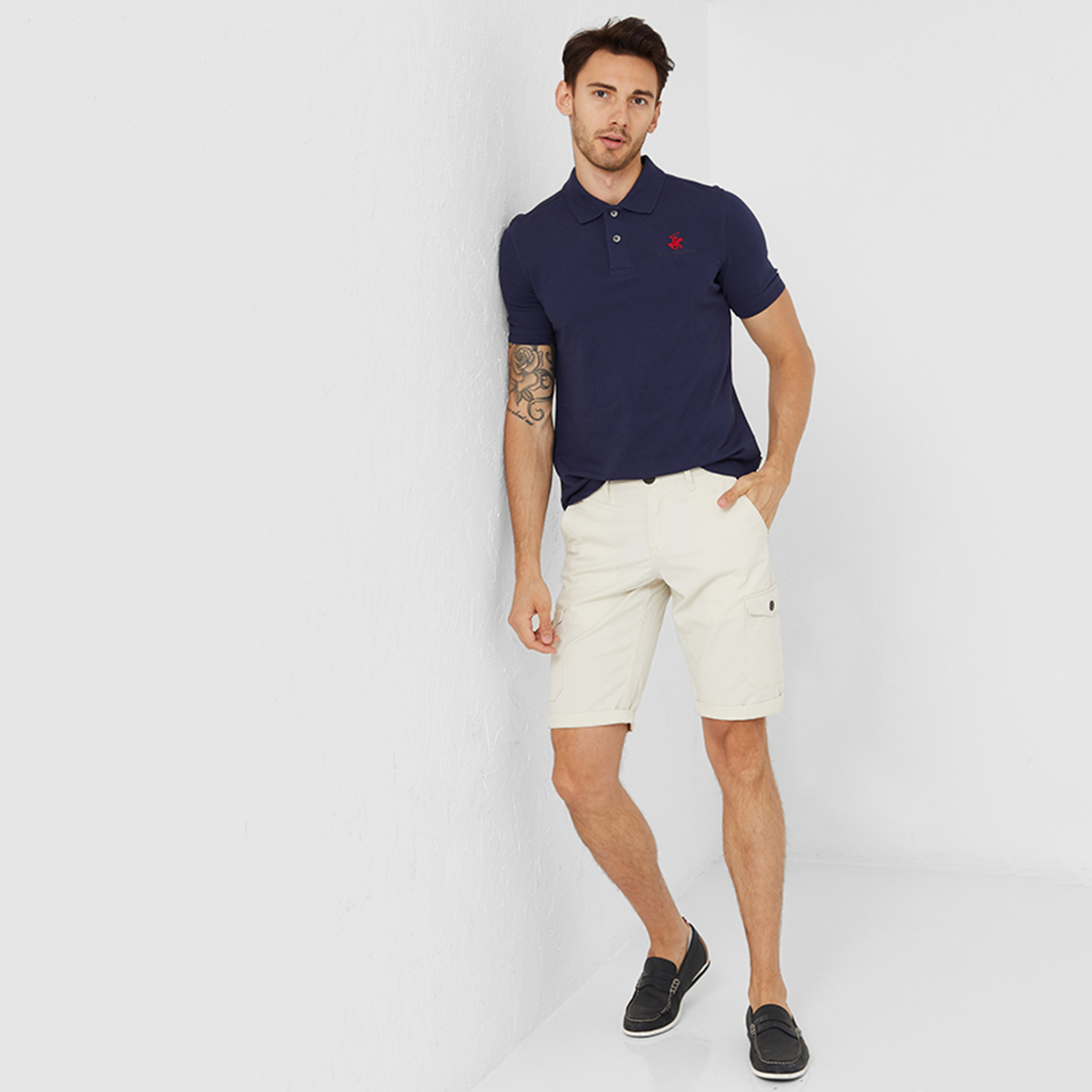 تي شيرت بولو من بيفرلي هيلز بولو كلوب بياقة وأكمام قصيرة مع شعار-men-clothing-tshirtsandpolos-polos-image-2