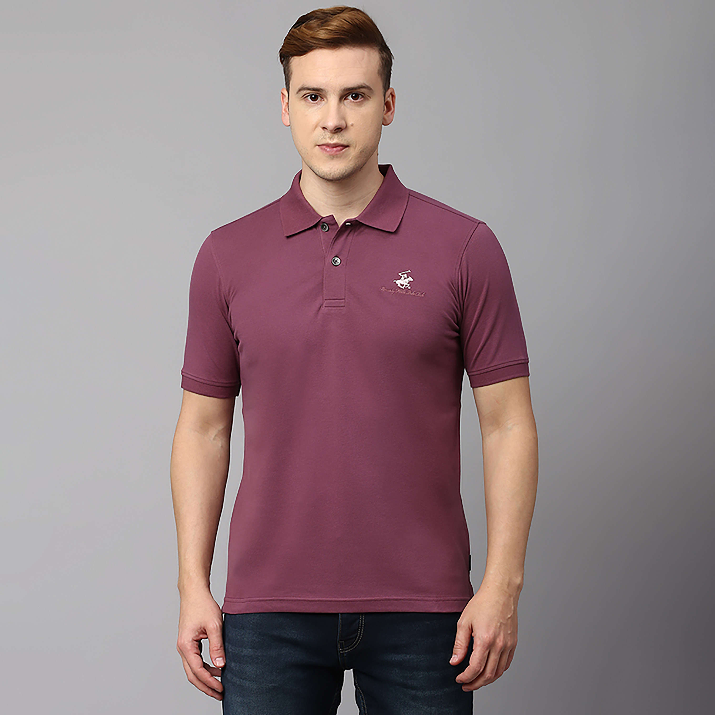 Beverly Hills Polo Club Plain Collared Short Sleeves Polo T-Shirt-men-clothing-tshirtsandpolos-polos-image-1