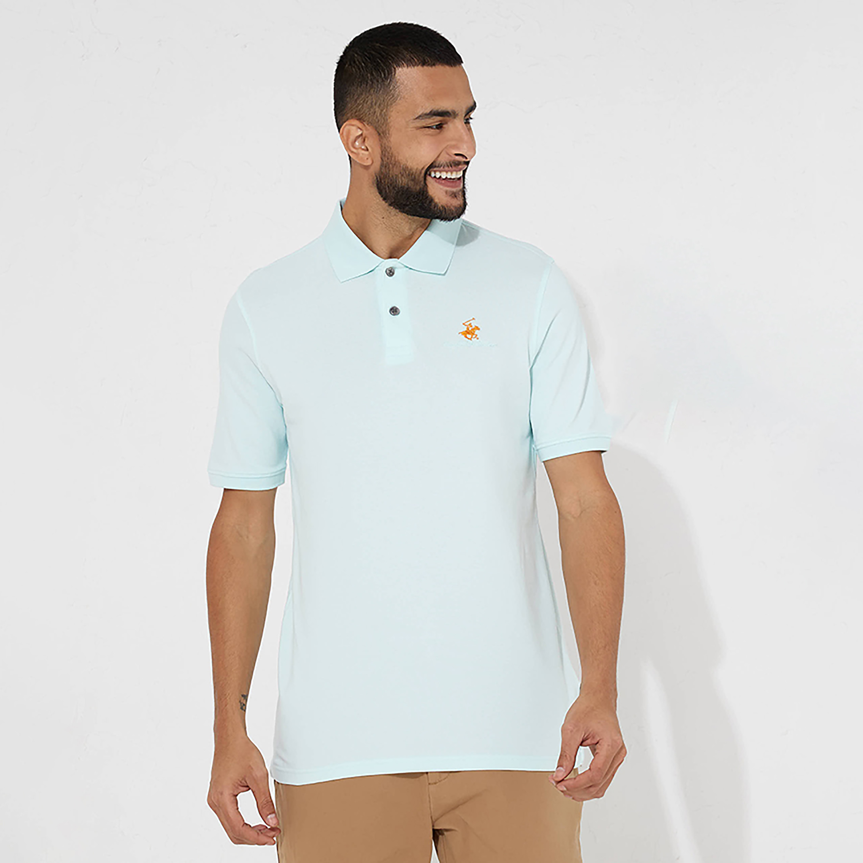 Beverly Hills Polo Club Plain Collared Short Sleeves Polo T-Shirt-men-clothing-tshirtsandpolos-polos-image-1