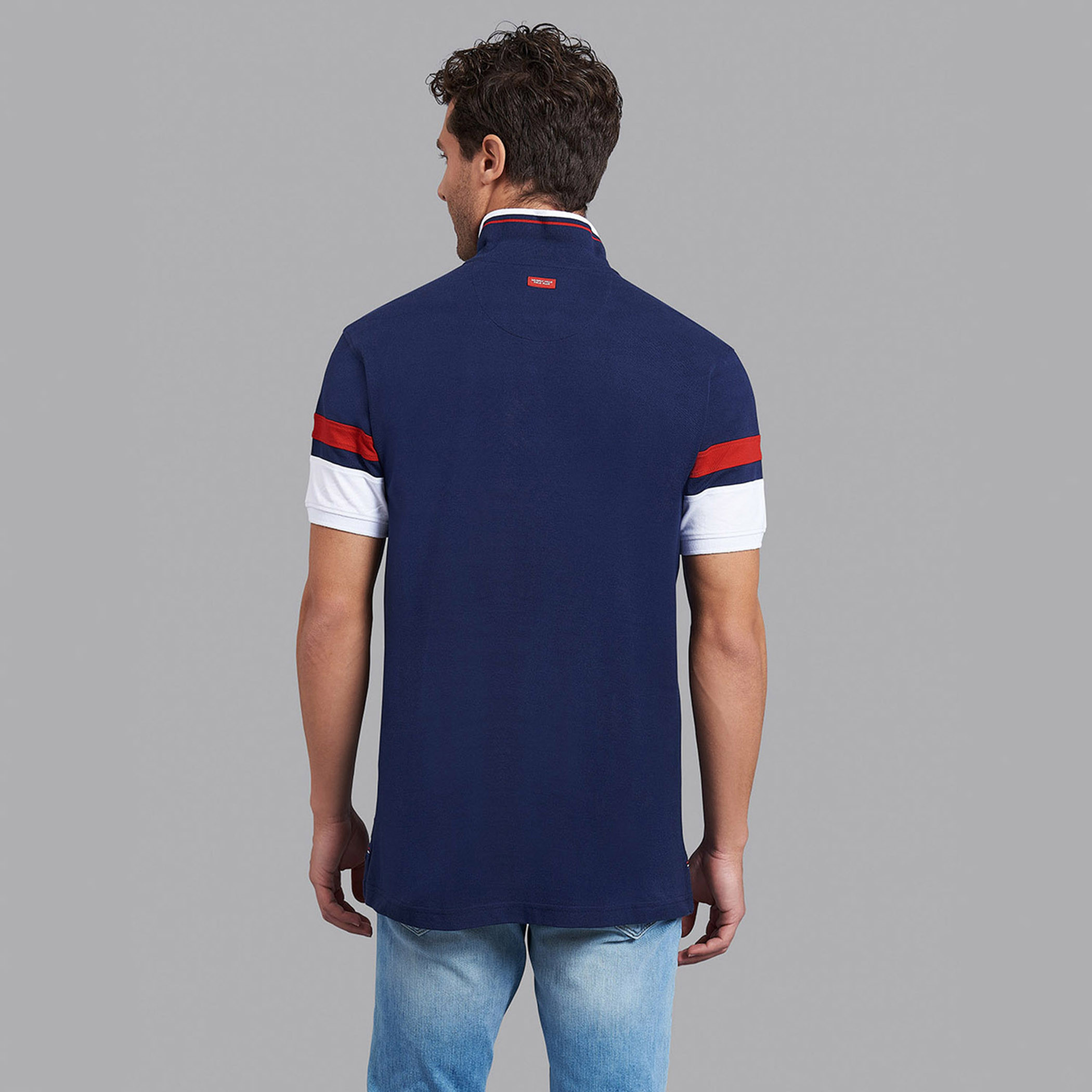 قميص بولو بيفرلي هيلز بولو كلب رجالي أزرق كحلي بأكمام قصيرة مطبوع-men-clothing-tshirtsandpolos-polos-image-4