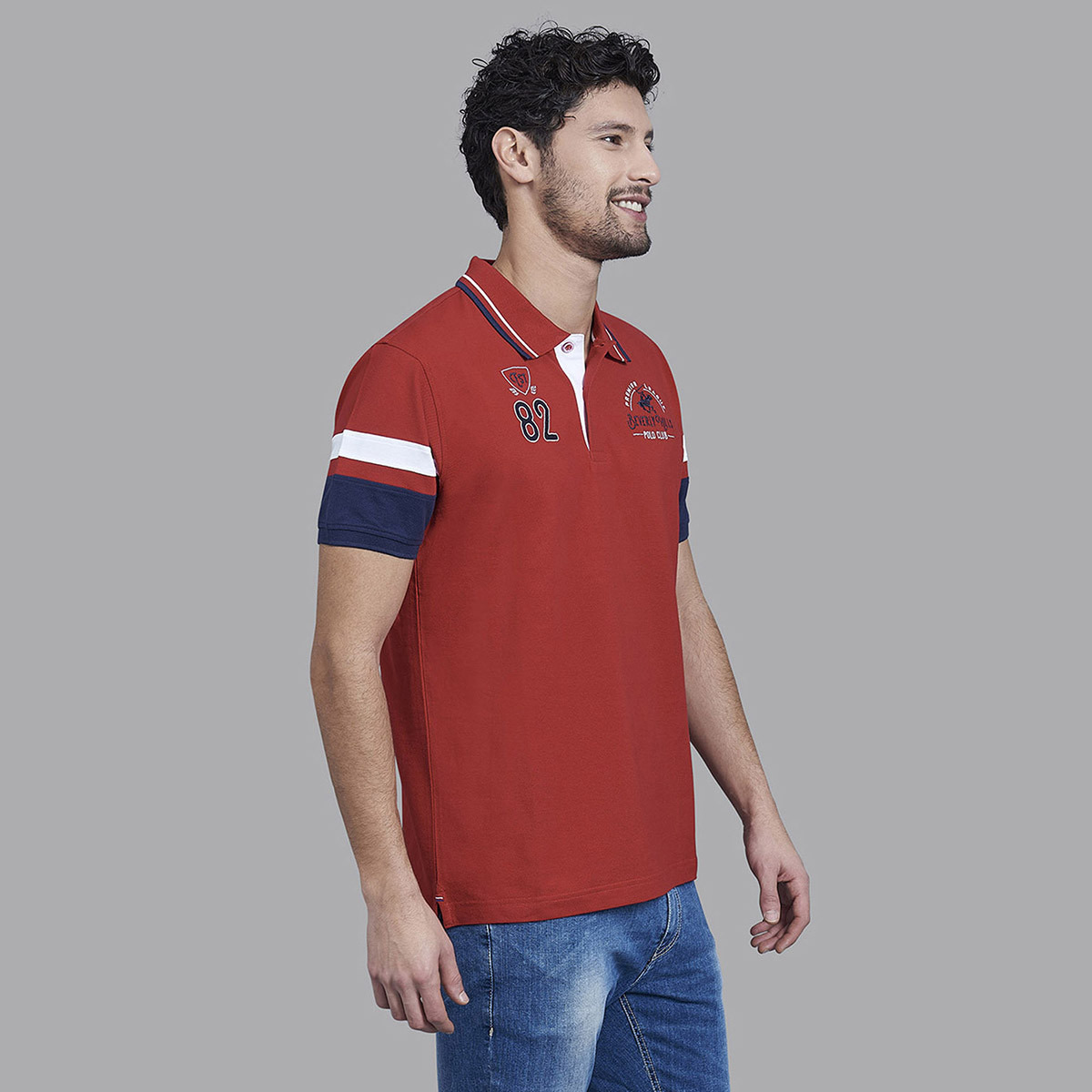 Beverly Hills Polo Club Men Red Printed Short Sleeves Polo T-Shirt-men-clothing-tshirtsandpolos-polos-image-3