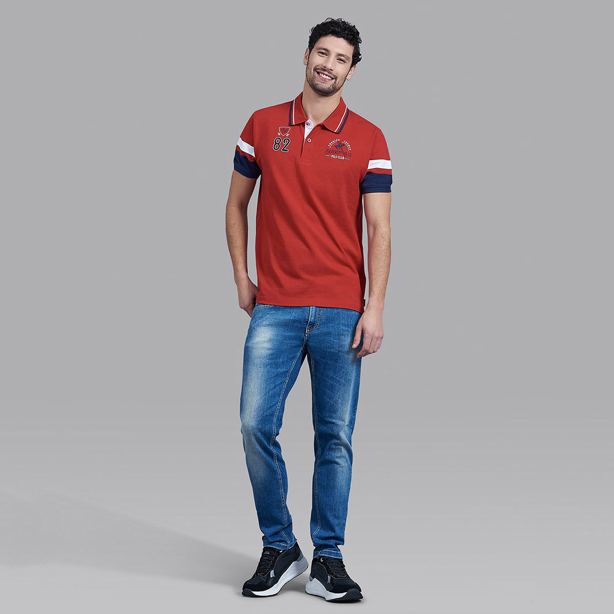 Beverly Hills Polo Club Men Red Printed Short Sleeves Polo T-Shirt-men-clothing-tshirtsandpolos-polos-image-5