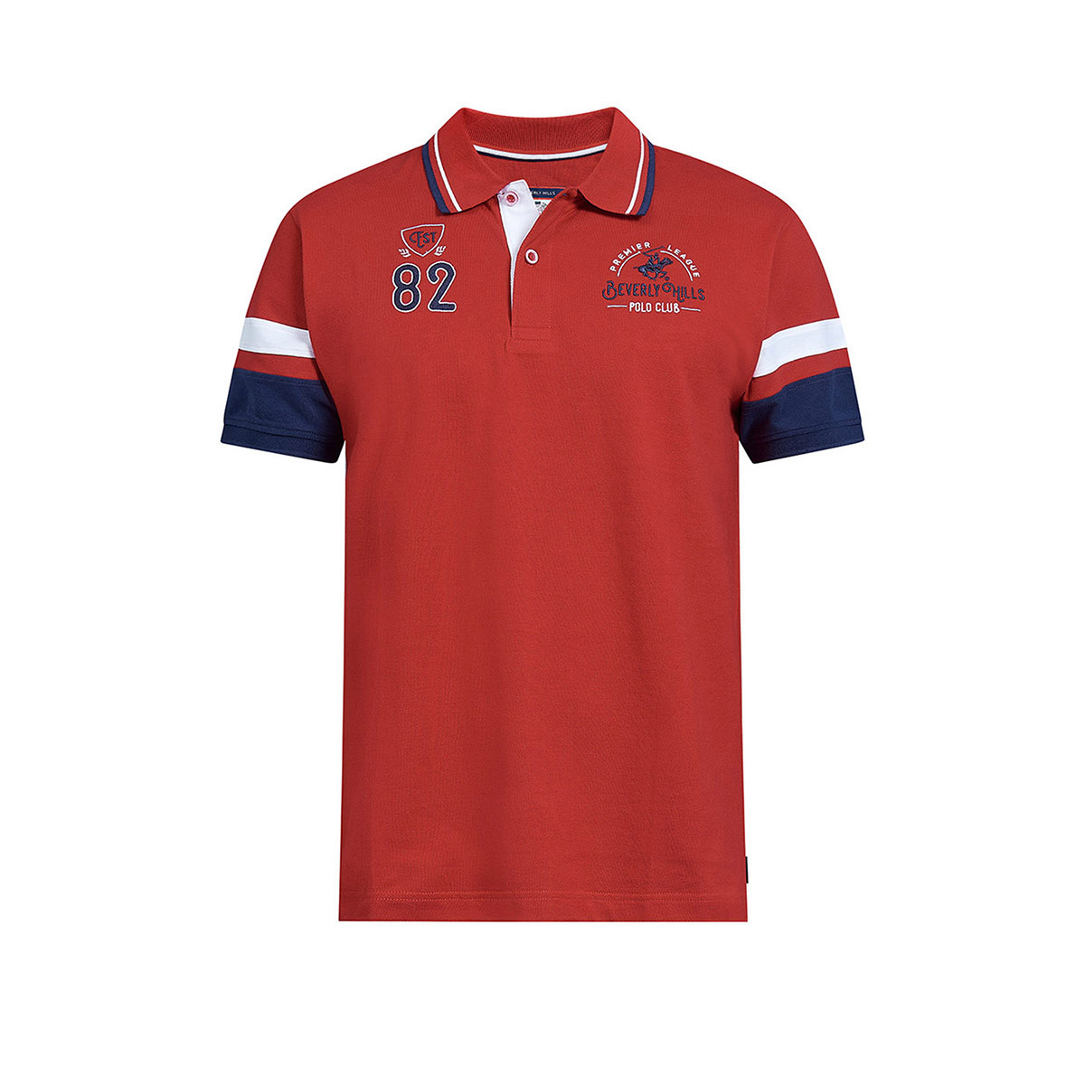 Beverly Hills Polo Club Men Red Printed Short Sleeves Polo T-Shirt-men-clothing-tshirtsandpolos-polos-image-7