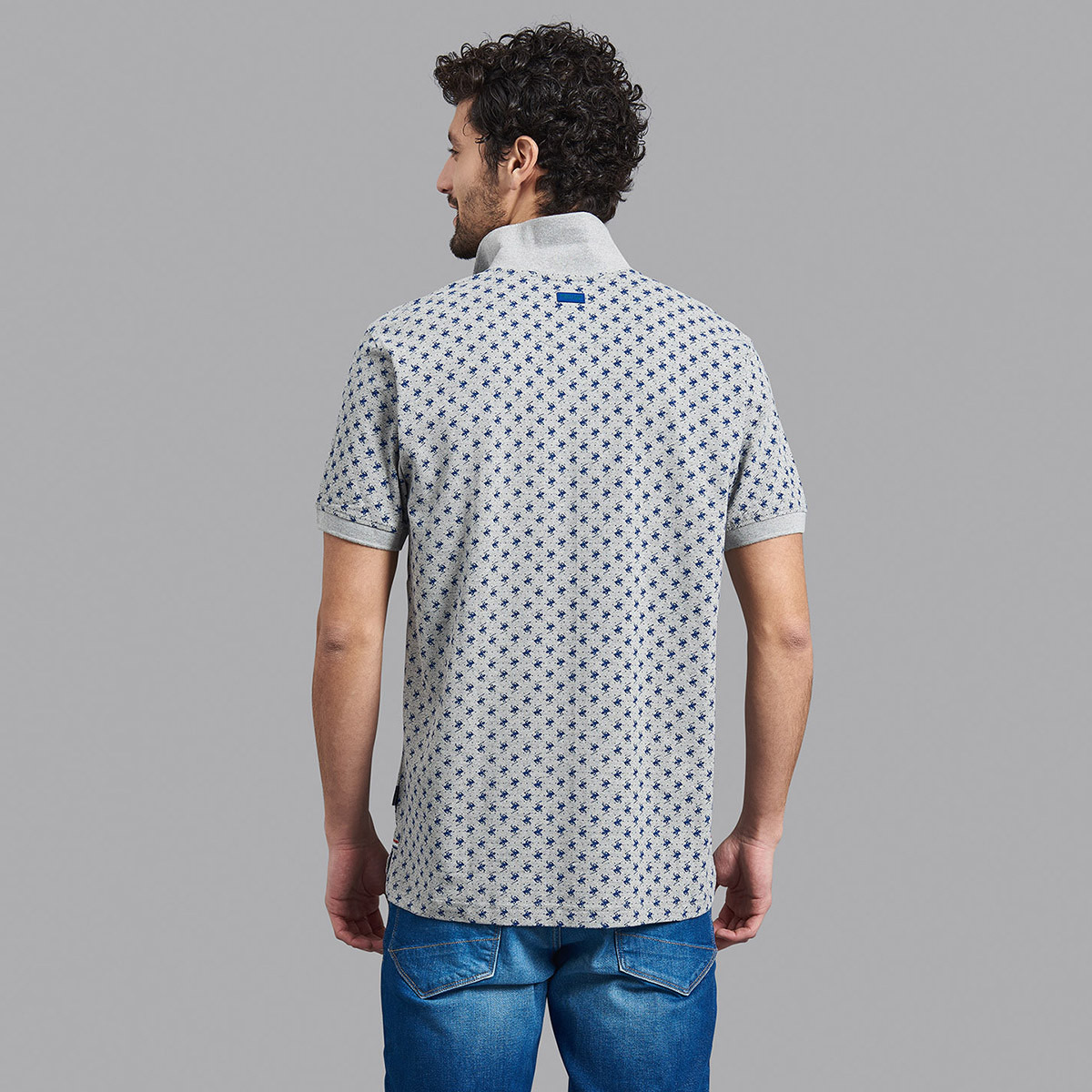 Beverly Hills Polo Club Men Grey Printed Short Sleeves Polo T-Shirt-men-clothing-tshirtsandpolos-polos-image-2