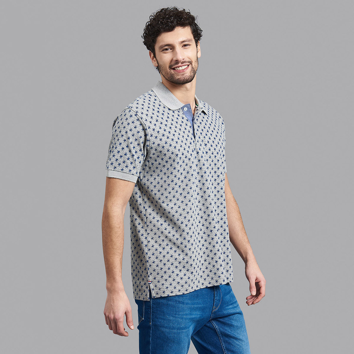 تي شيرت بولو من بيفرلي هيلز بولو كلوب رجالي مع لون رمادي مطبوع بأكمام قصيرة-men-clothing-tshirtsandpolos-polos-image-5