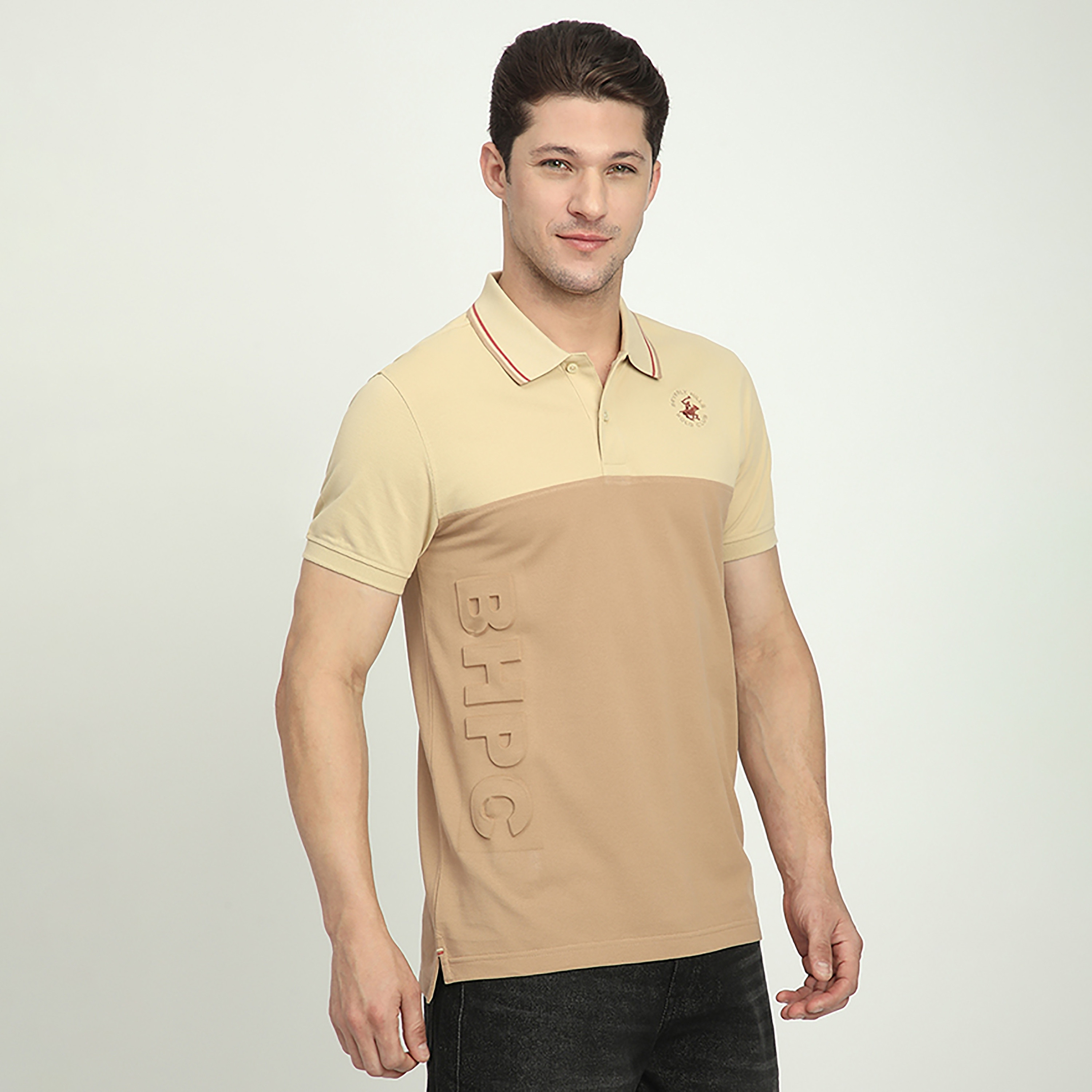 تي شيرت بولو رجالي بأكمام قصيرة وياقة بألوان متعددة من بيفرلي هيلز بولو كلوب-men-clothing-tshirtsandpolos-polos-image-3