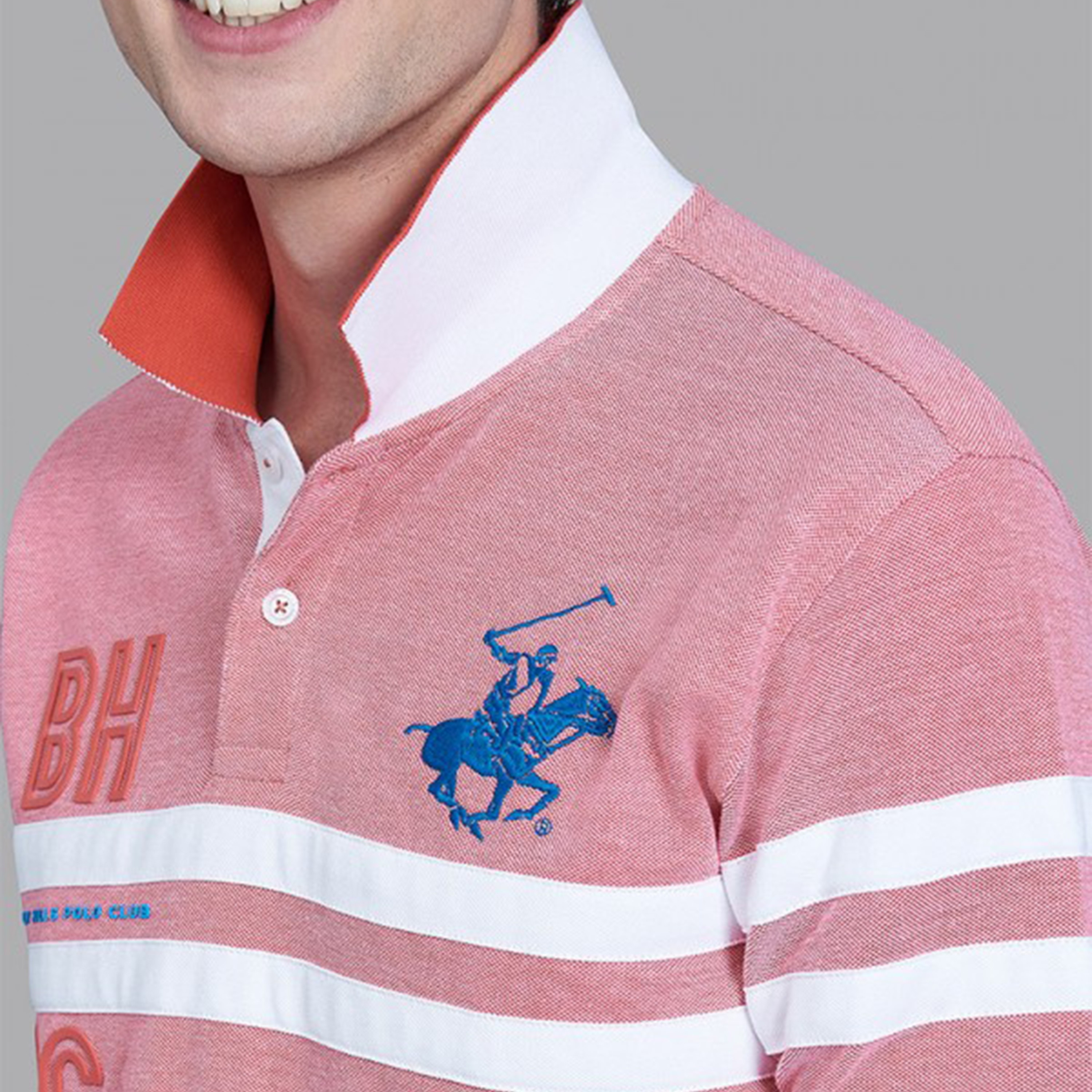 Beverly Hills Polo Club Men White Striped Short Sleeves Polo T-Shirt-men-clothing-tshirtsandpolos-polos-image-3
