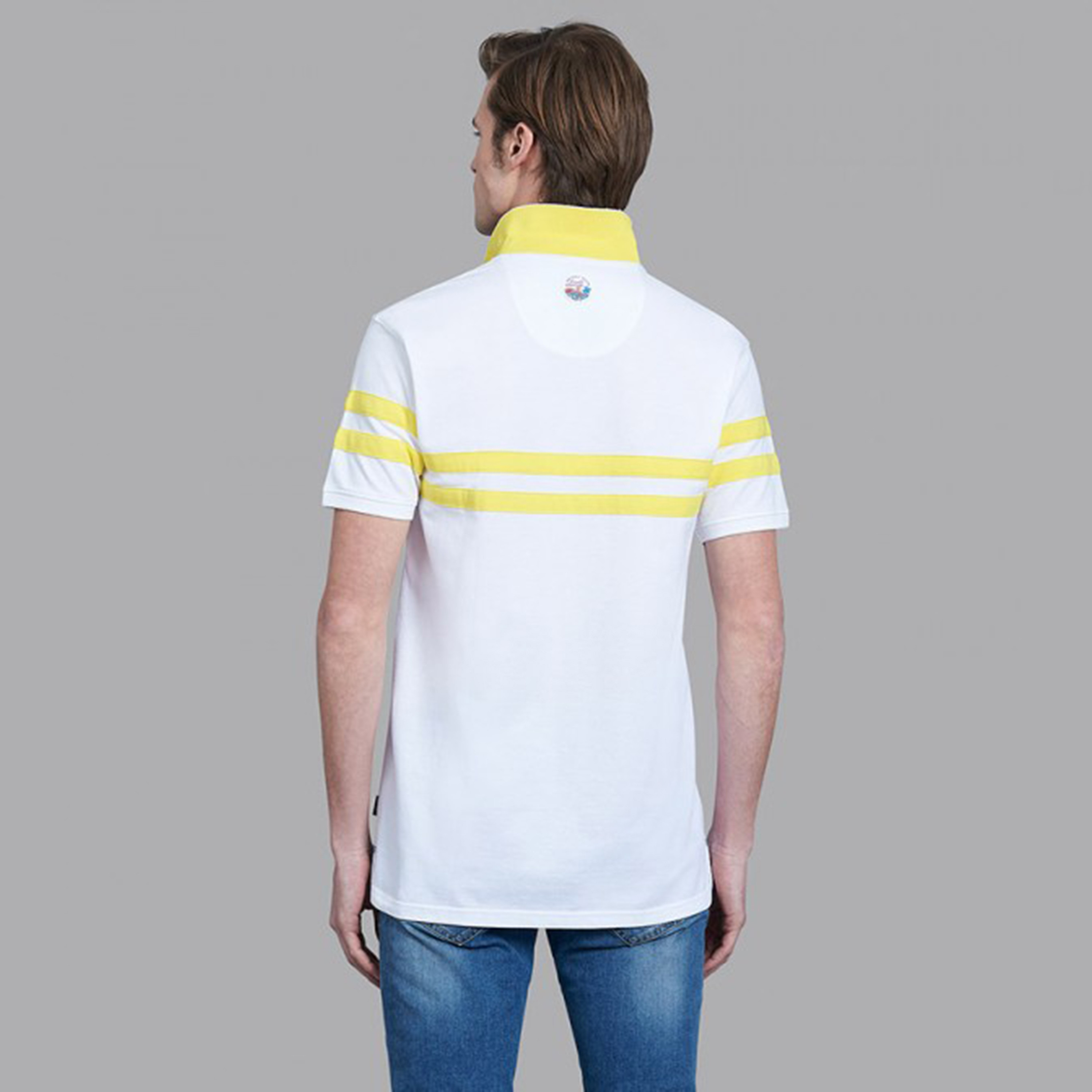 تي شيرت بيفرلي هيلز بولو كلب بأكمام قصيرة مخططة بلون احمر للرجال-men-clothing-tshirtsandpolos-polos-image-8