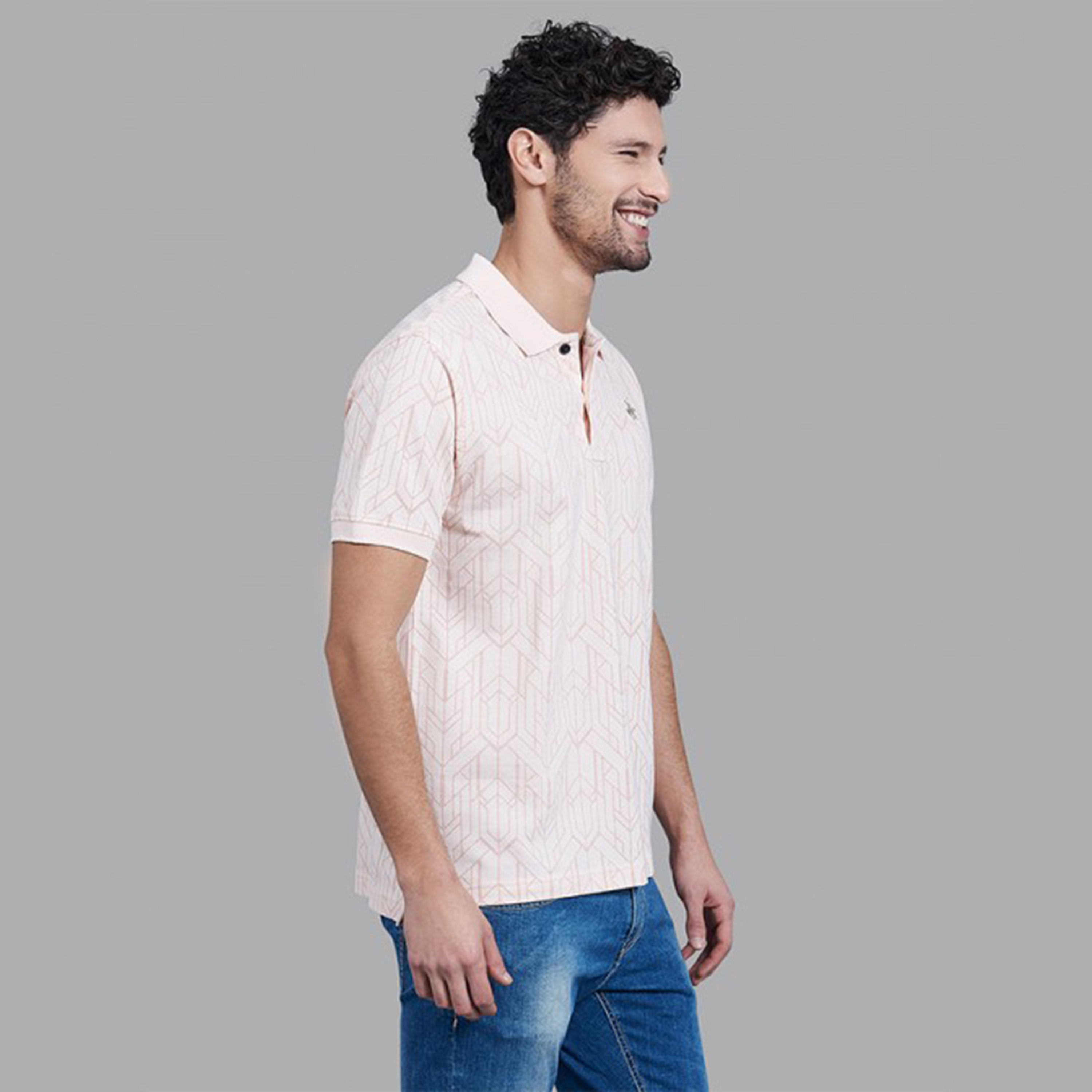 تي شيرت بولو من بيفرلي هيلز بولو كلوب رجالي مع لون زهري فاتح مع مطبوع بأكمام قصيرة-men-clothing-tshirtsandpolos-polos-image-3