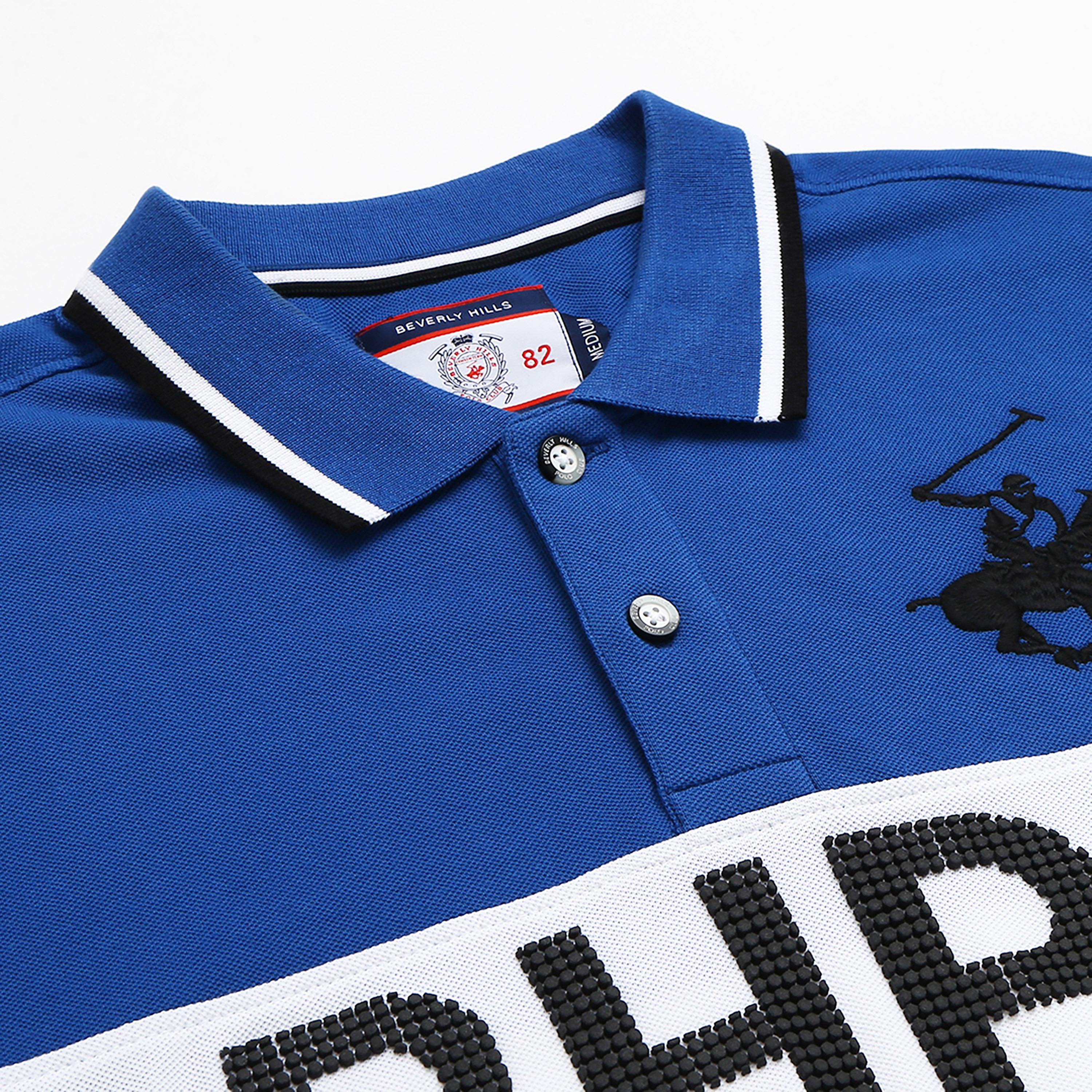Beverly Hills Polo Club Men Blue Colour Blocked Short Sleeves Polo T-Shirt-men-clothing-tshirtsandpolos-polos-image-7