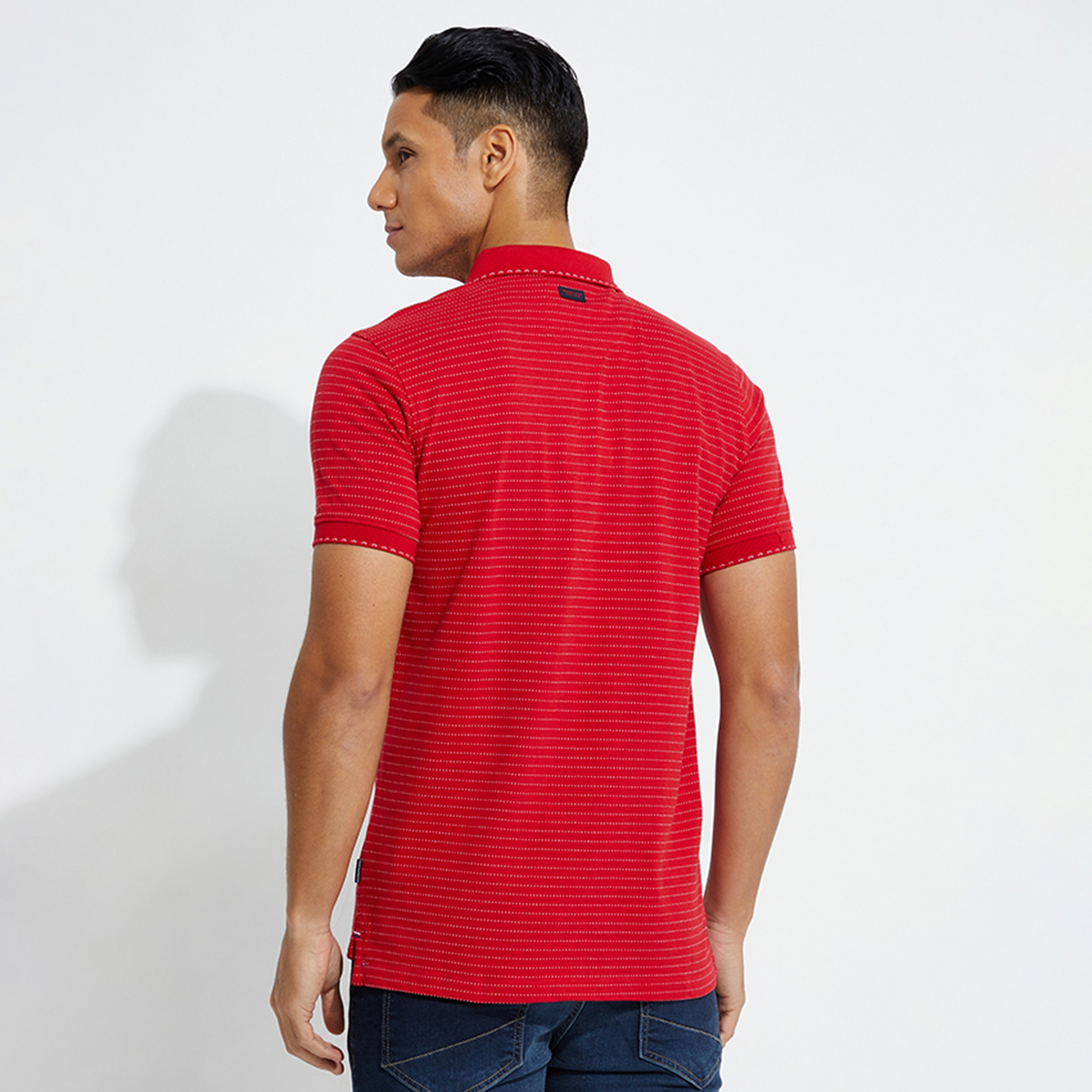 تي شيرت بولو من بيفرلي هيلز بولو كلوب بياقة وأكمام قصيرة مع مخطط-men-clothing-tshirtsandpolos-polos-image-4