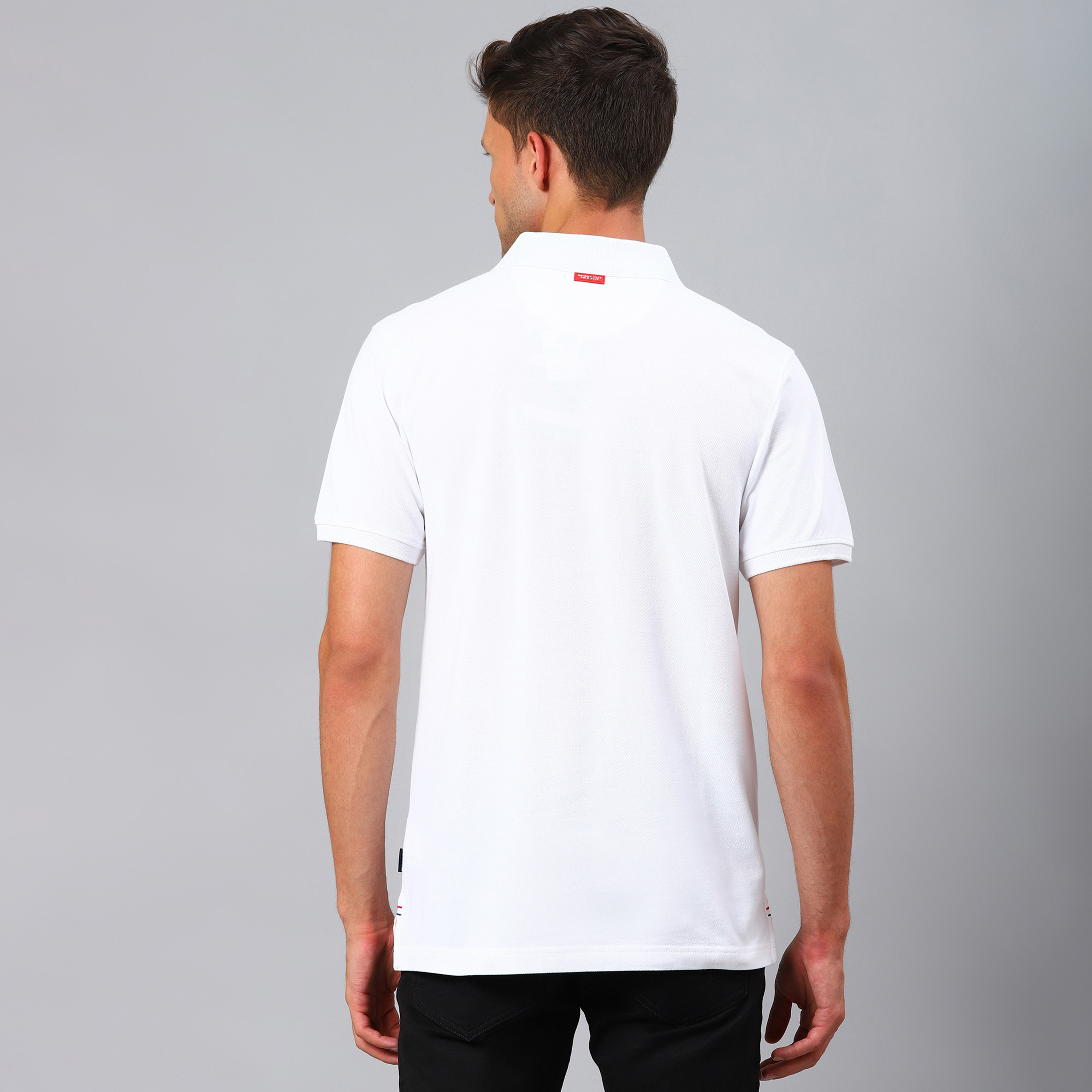 تي شيرت بولو من بيفرلي هيلز بولو كلوب رجالي مع لون ابيض مطبوع بأكمام قصيرة-men-clothing-tshirtsandpolos-polos-image-4