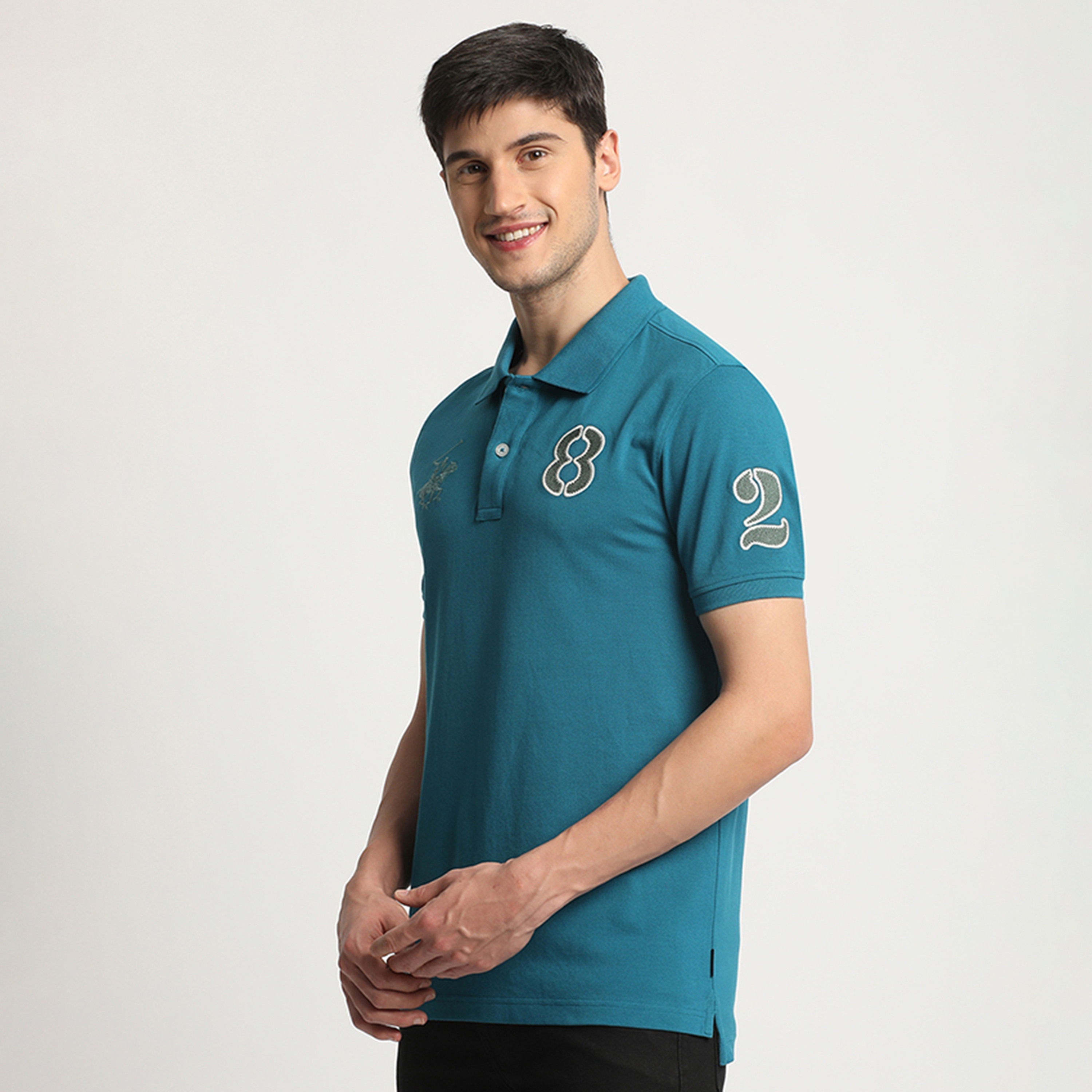 تي شيرت بولو من بيفرلي هيلز بولو كلوب بياقة وأكمام قصيرة مع شعار-men-clothing-tshirtsandpolos-polos-image-14