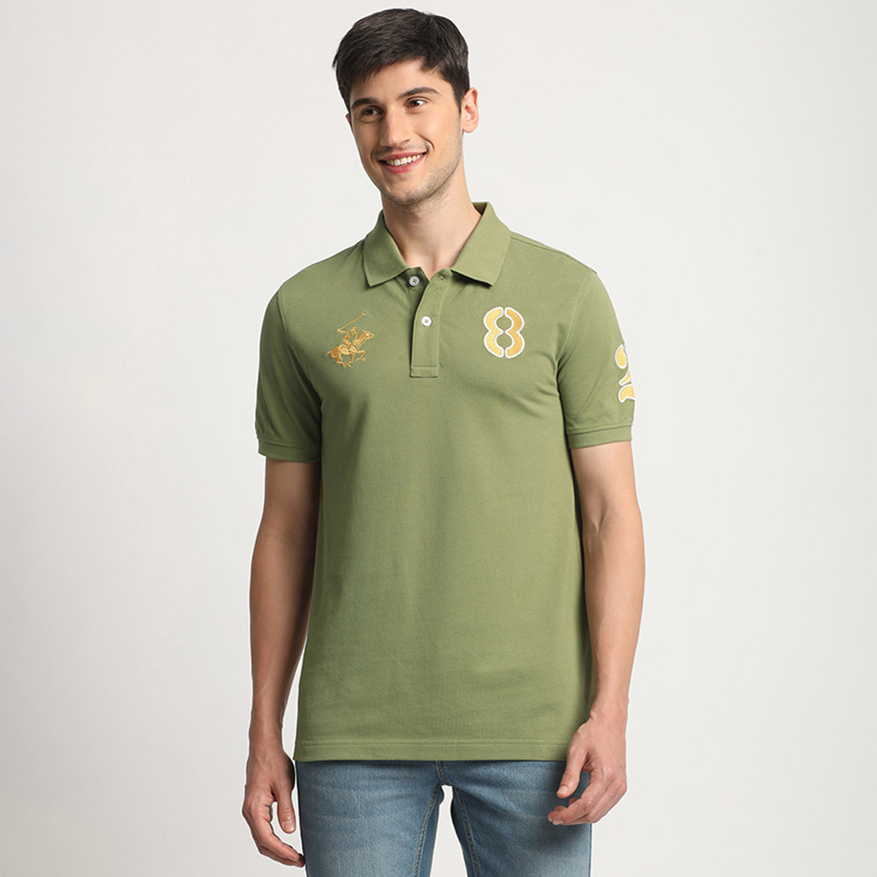 Beverly Hills Polo Club Logo Collared Short Sleeves Polo T-Shirt-men-clothing-tshirtsandpolos-polos-image-1
