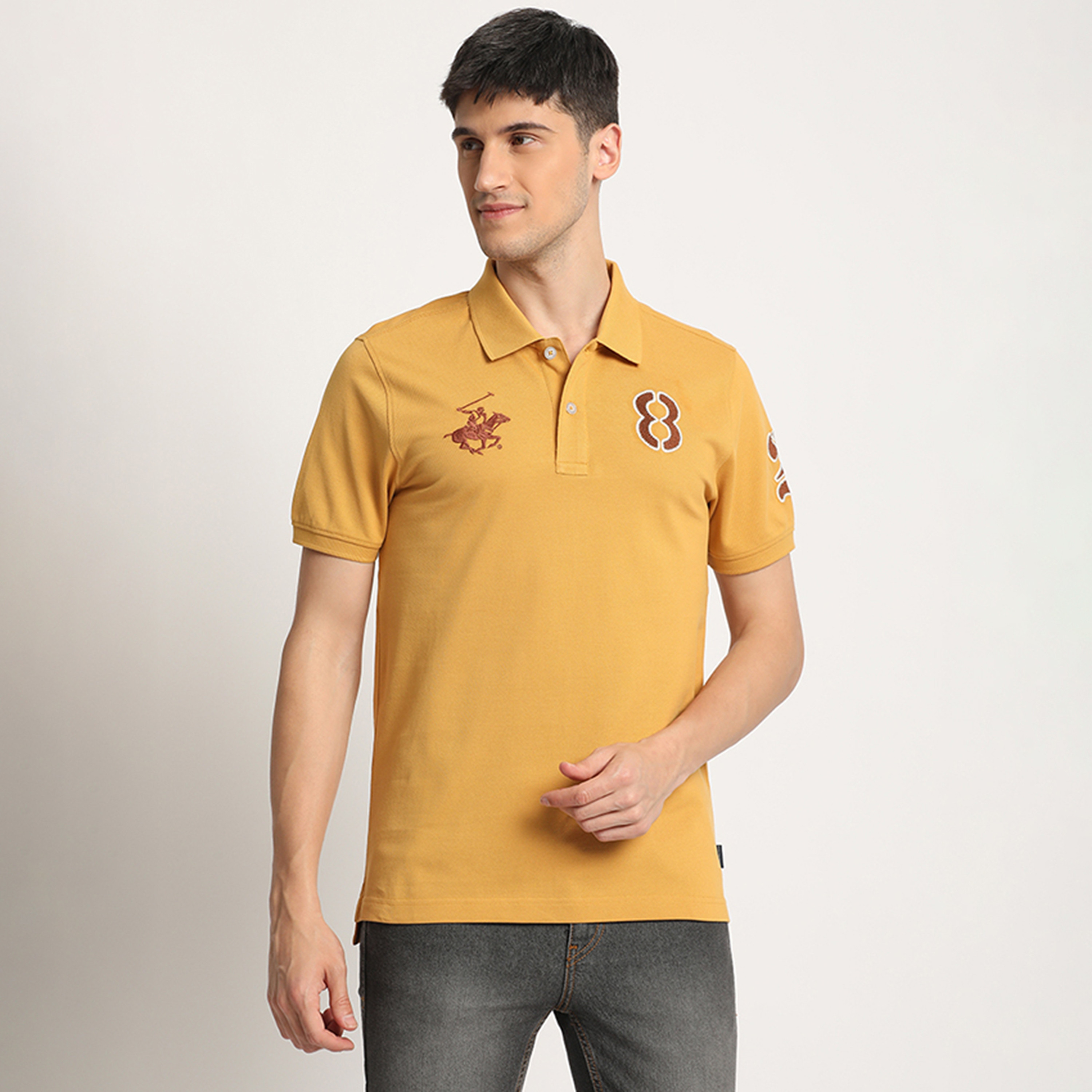 تي شيرت بولو من بيفرلي هيلز بولو كلوب بياقة وأكمام قصيرة مع شعار-men-clothing-tshirtsandpolos-polos-image-9