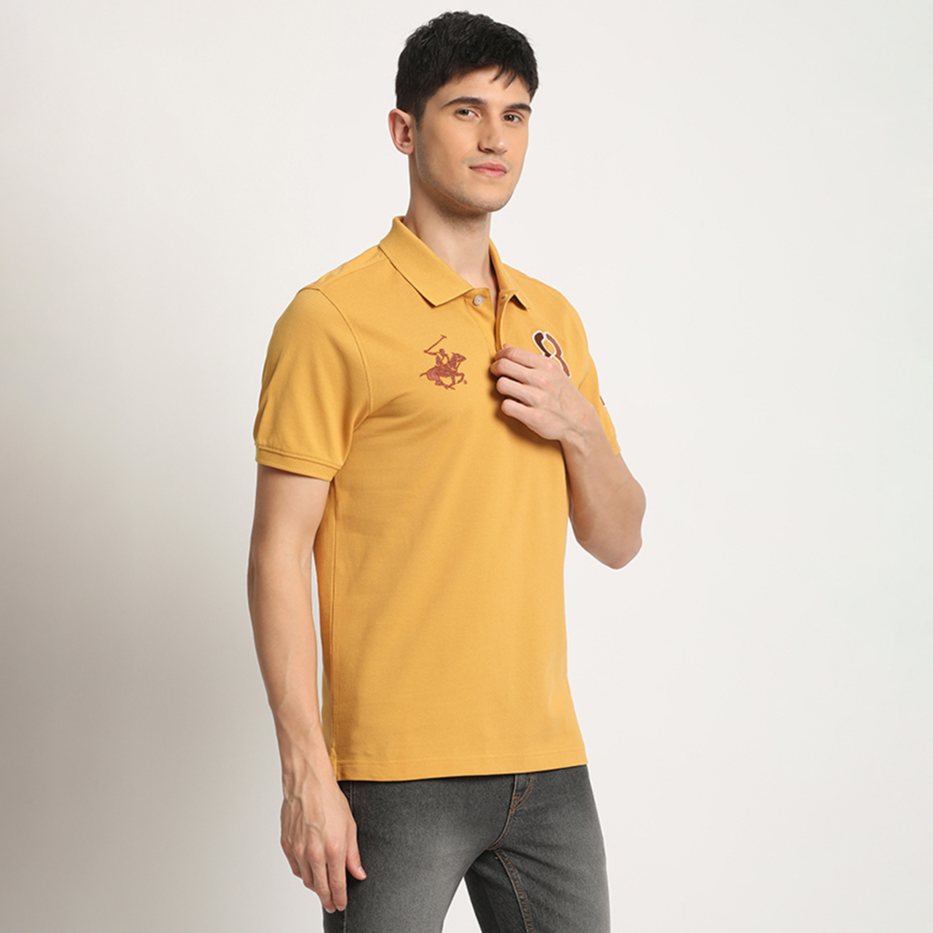 تي شيرت بولو من بيفرلي هيلز بولو كلوب بياقة وأكمام قصيرة مع شعار-men-clothing-tshirtsandpolos-polos-image-11