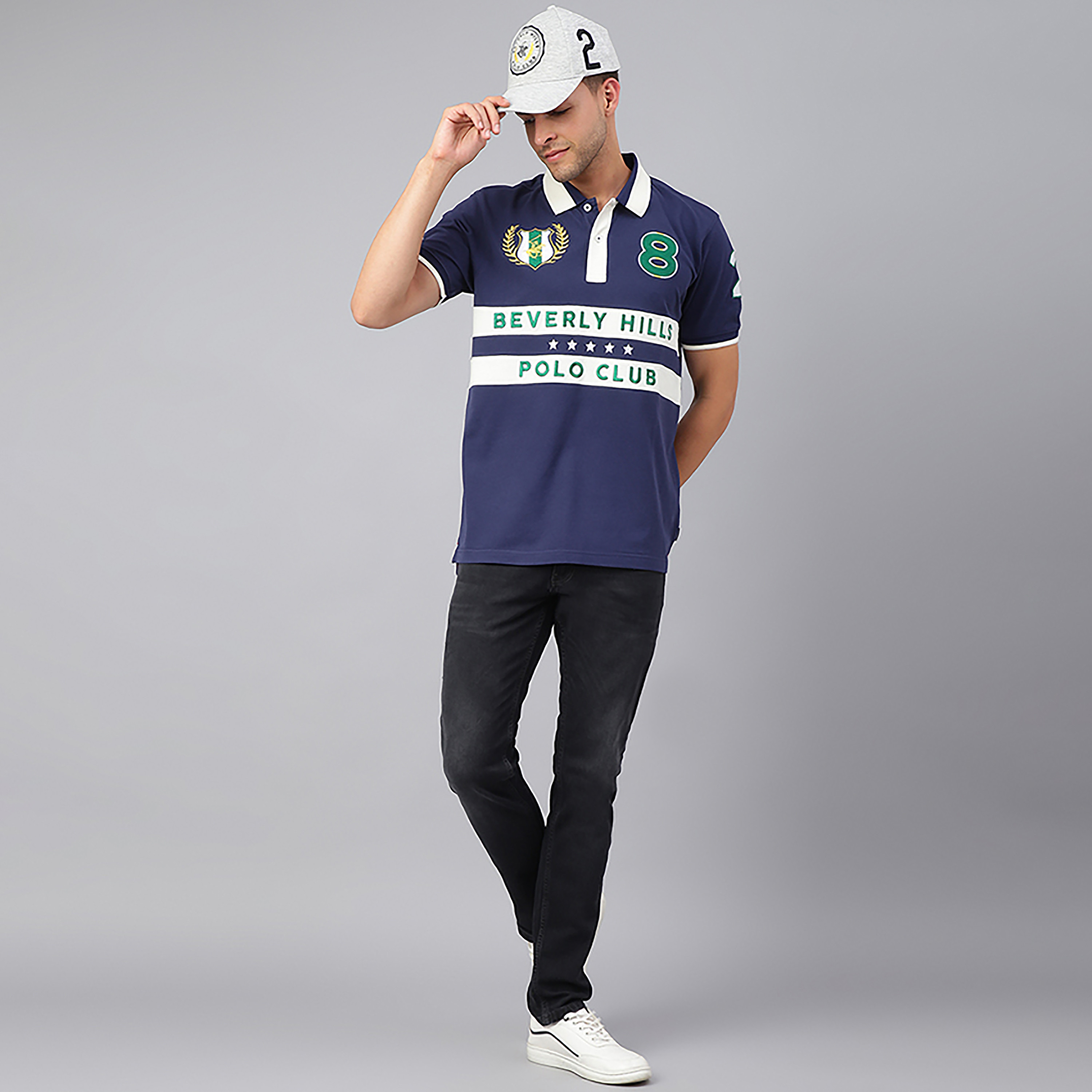 بيفرلي هيلز بولو كلوب-  قميص بولو رجالي بأكمام قصيرة وياقة وشعار-men-clothing-tshirtsandpolos-polos-image-2
