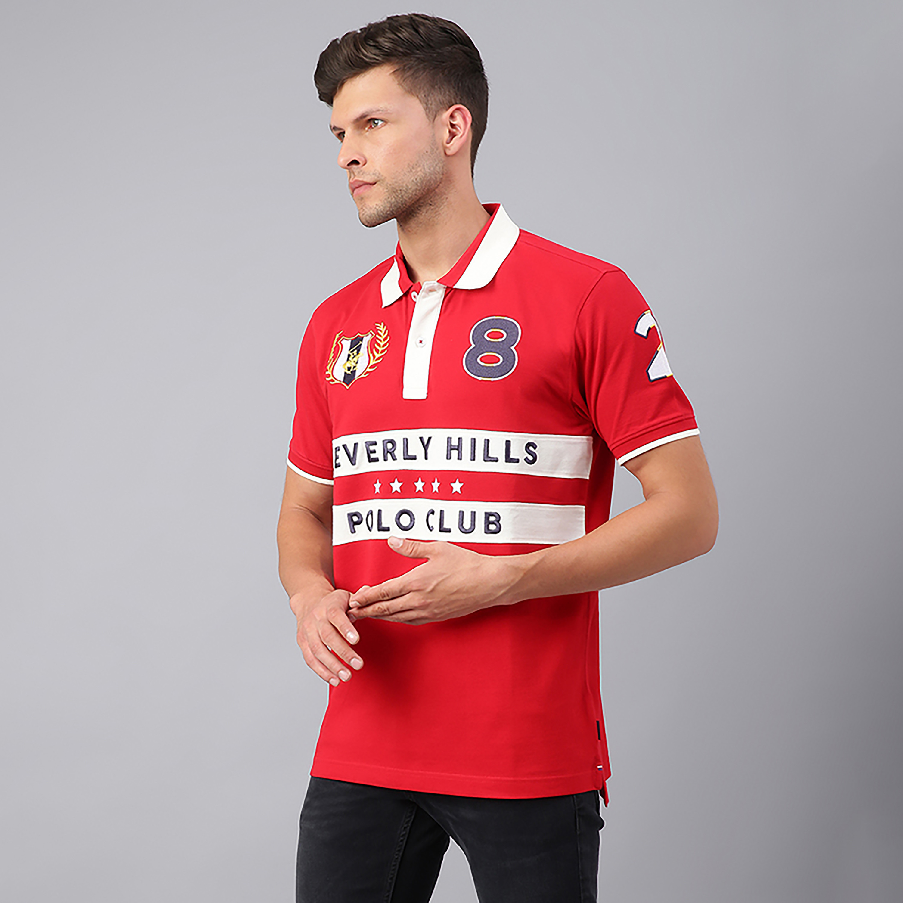 بيفرلي هيلز بولو كلوب-  قميص بولو رجالي بأكمام قصيرة وياقة وشعار-men-clothing-tshirtsandpolos-polos-image-2