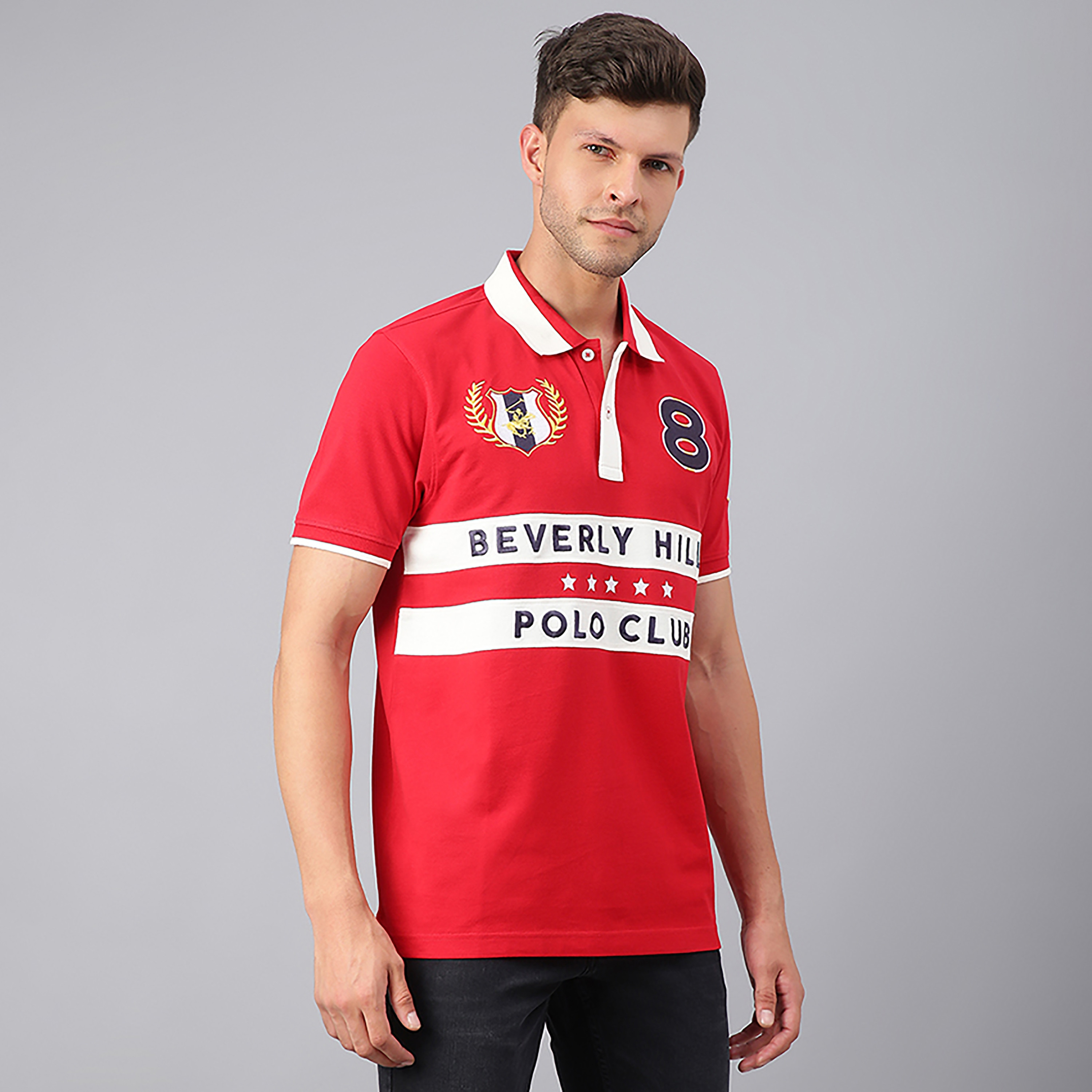 بيفرلي هيلز بولو كلوب-  قميص بولو رجالي بأكمام قصيرة وياقة وشعار-men-clothing-tshirtsandpolos-polos-image-3