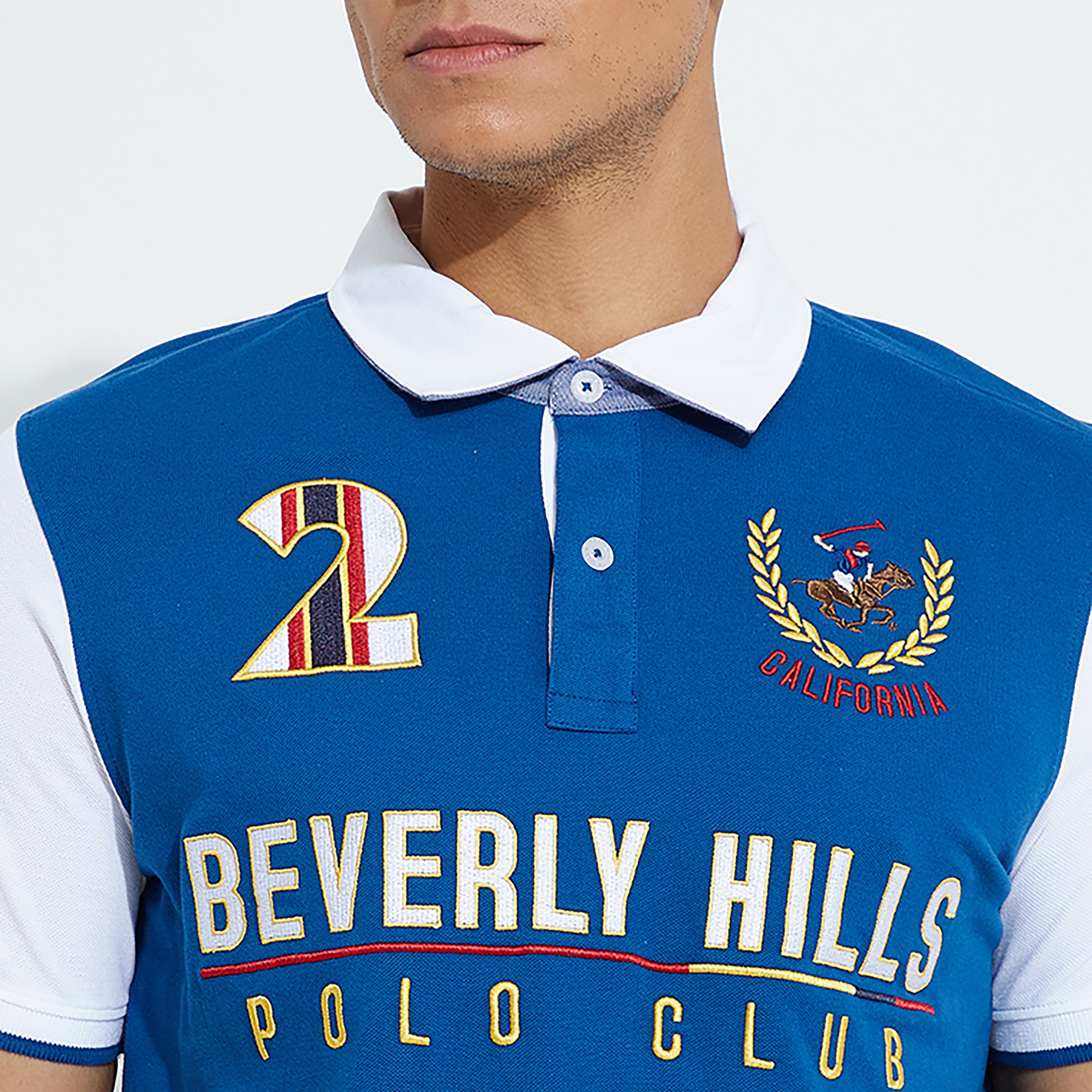 Beverly Hills Polo Club Men's Logo Collared Short Sleeve Polo Shirt-men-clothing-tshirtsandpolos-polos-image-3