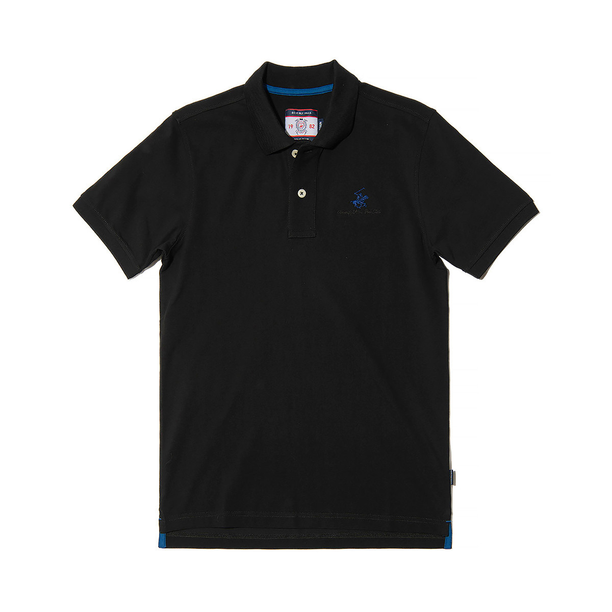 Beverly Hills Polo Club Men Black Logo Short Sleeves Polo T-Shirt-men-clothing-tshirtsandpolos-polos-image-3
