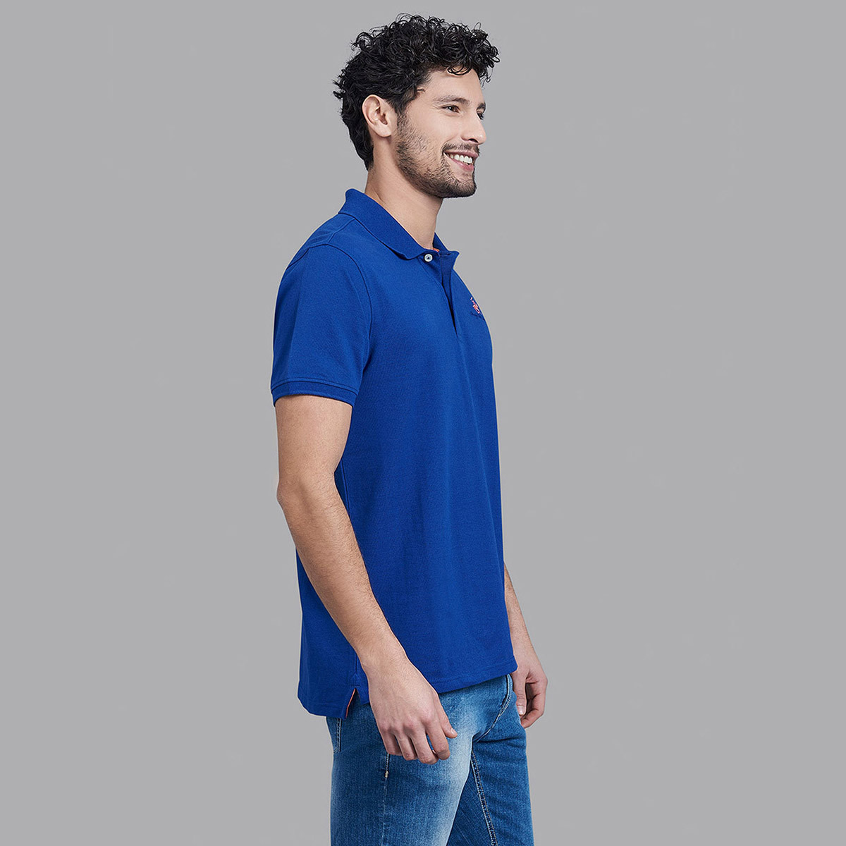 تي شيرت بولو من بيفرلي هيلز بولو كلب رجالي بلون أزرق مع شعار بأكمام قصيرة-men-clothing-tshirtsandpolos-polos-image-3