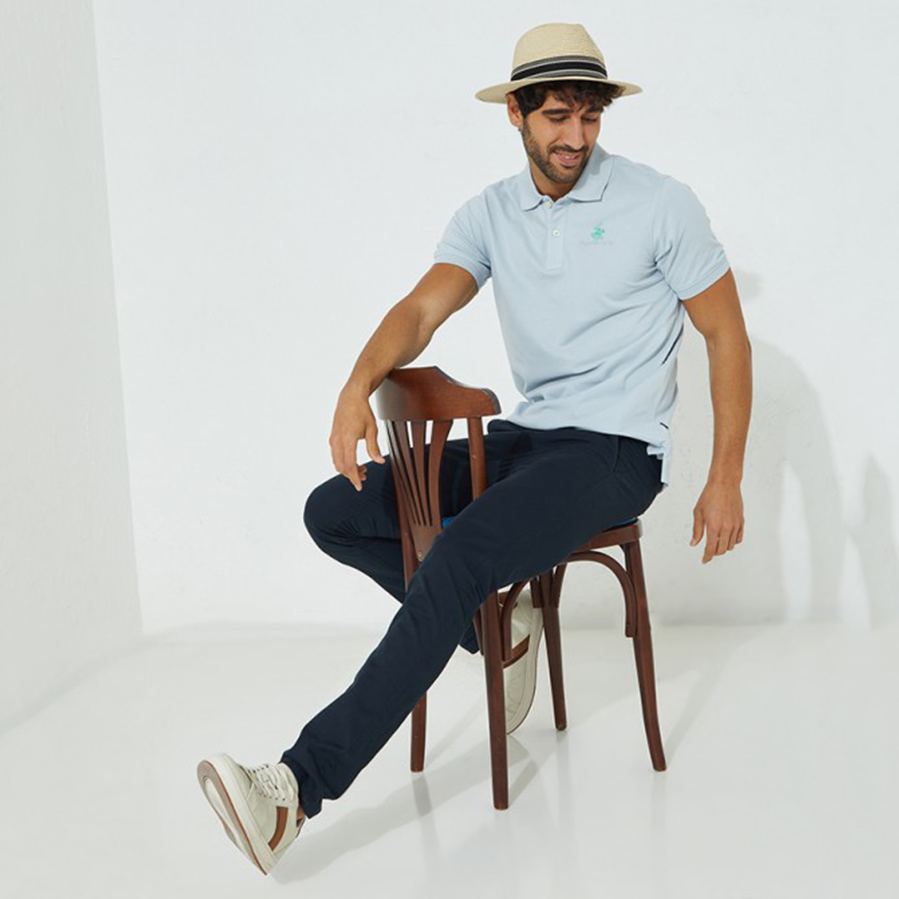 Beverly Hills Polo Club Men Orange Plain Short Sleeves Polo T-Shirt-men-clothing-tshirtsandpolos-polos-image-4