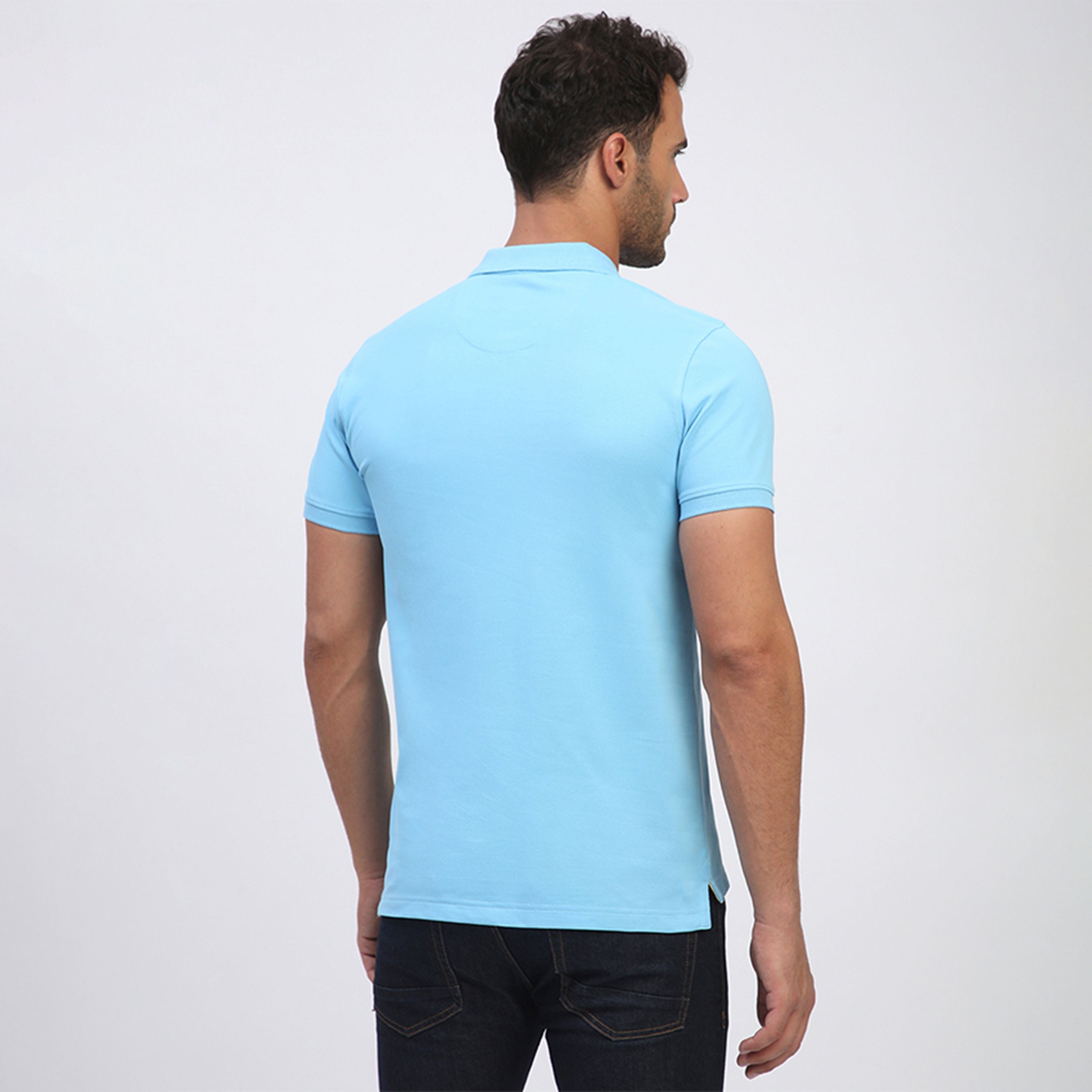 تي شيرت بولو رجالي سادة بأكمام قصيرة وياقة من بيفرلي هيلز بولو كلوب-men-clothing-tshirtsandpolos-polos-image-14