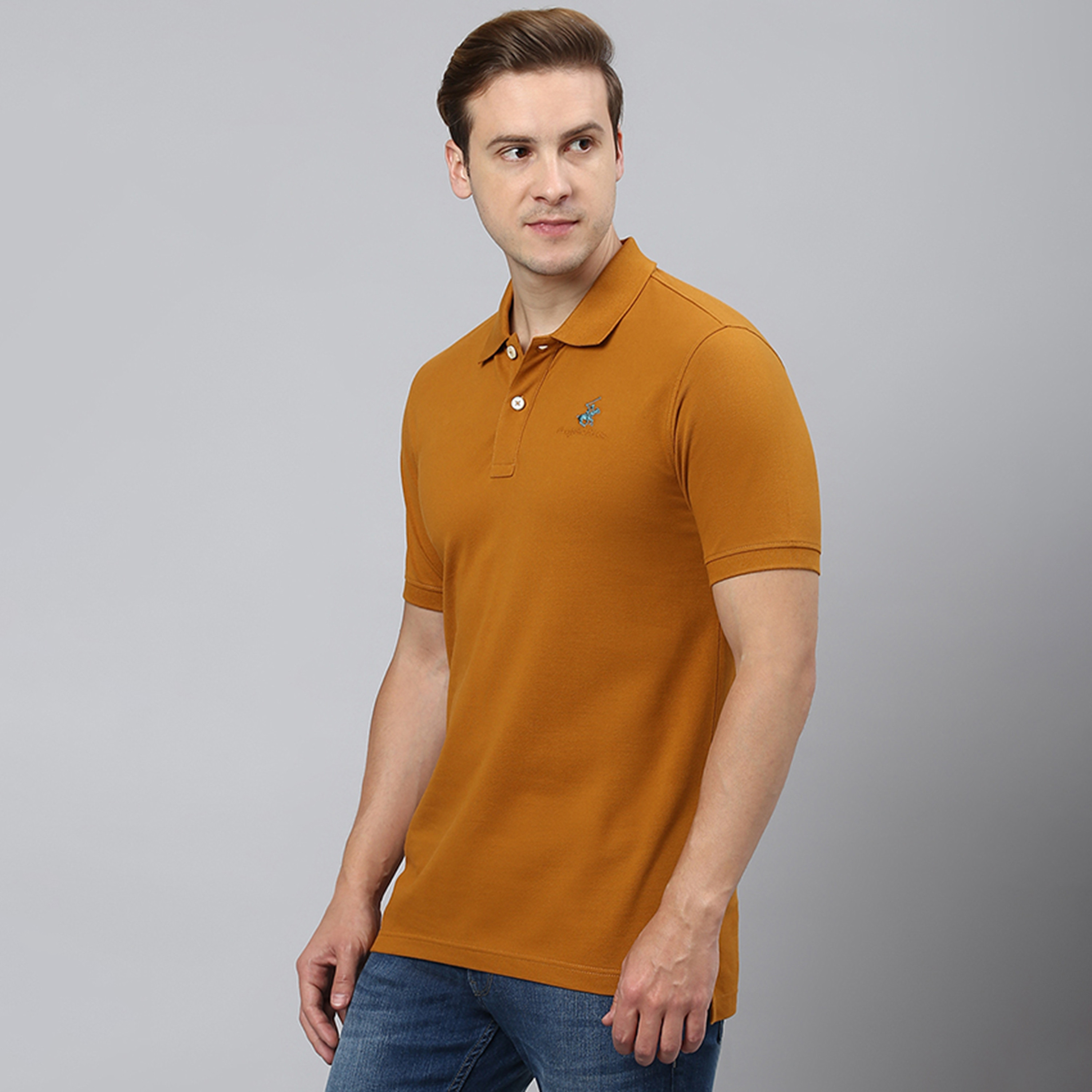 تي شيرت بولو من بيفرلي هيلز بولو كلوب سادة بياقة وأكمام قصيرة-men-clothing-tshirtsandpolos-polos-image-2