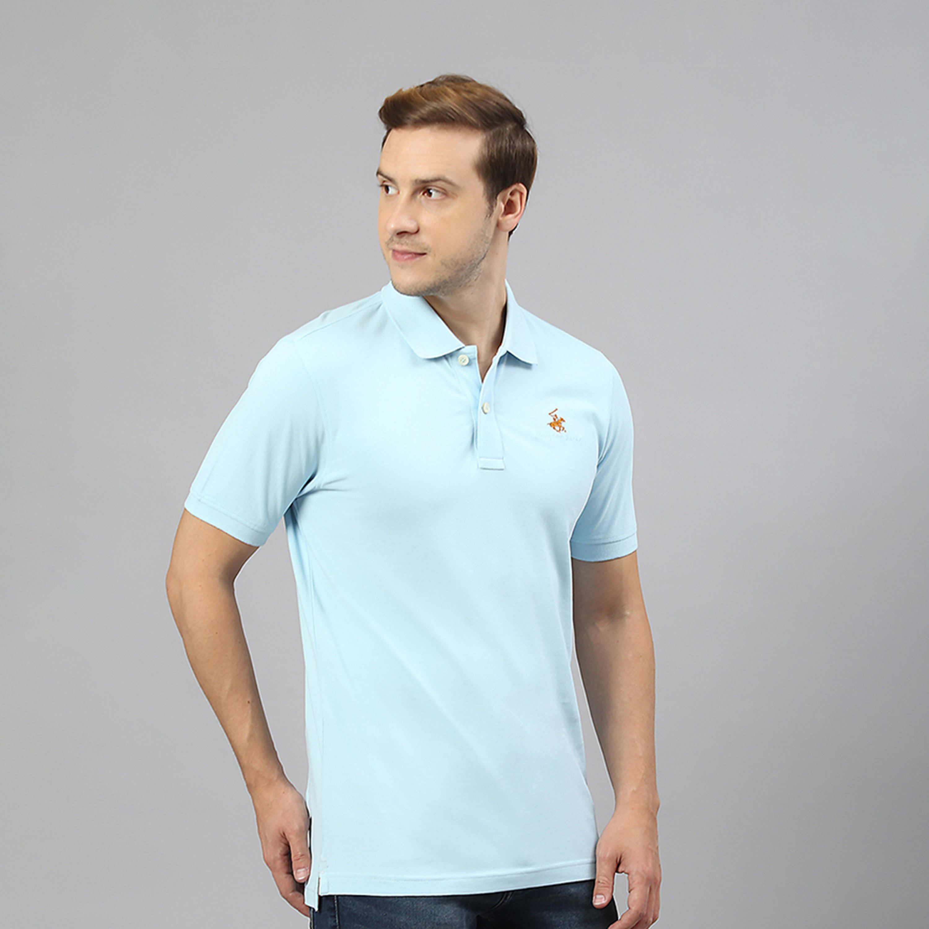 Beverly Hills Polo Club Solid Collared Short Sleeve Polo T-shirt-men-clothing-tshirtsandpolos-polos-image-3