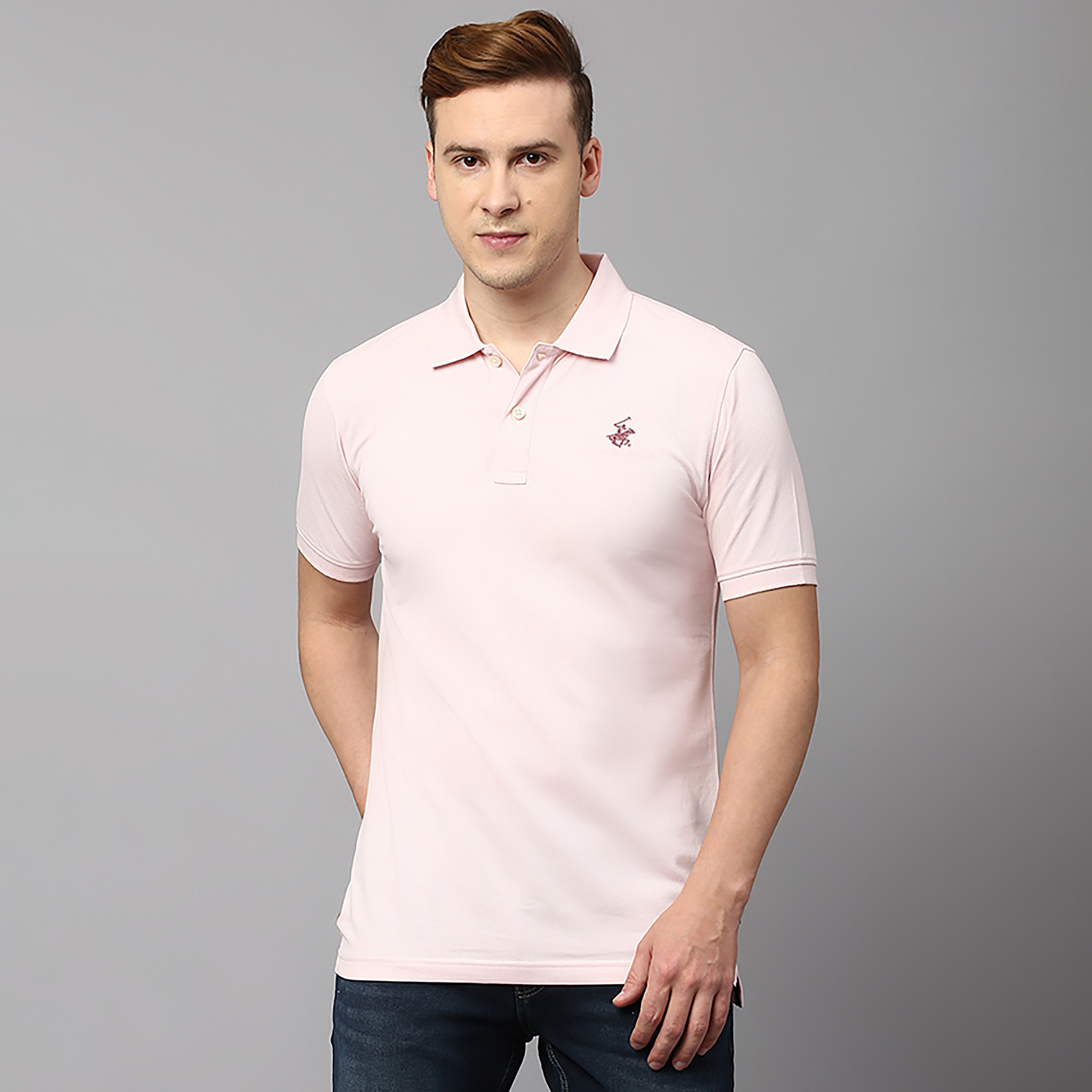 Beverly Hills Polo Club Plain Collared Short Sleeves Polo T-Shirt-men-clothing-tshirtsandpolos-polos-image-1