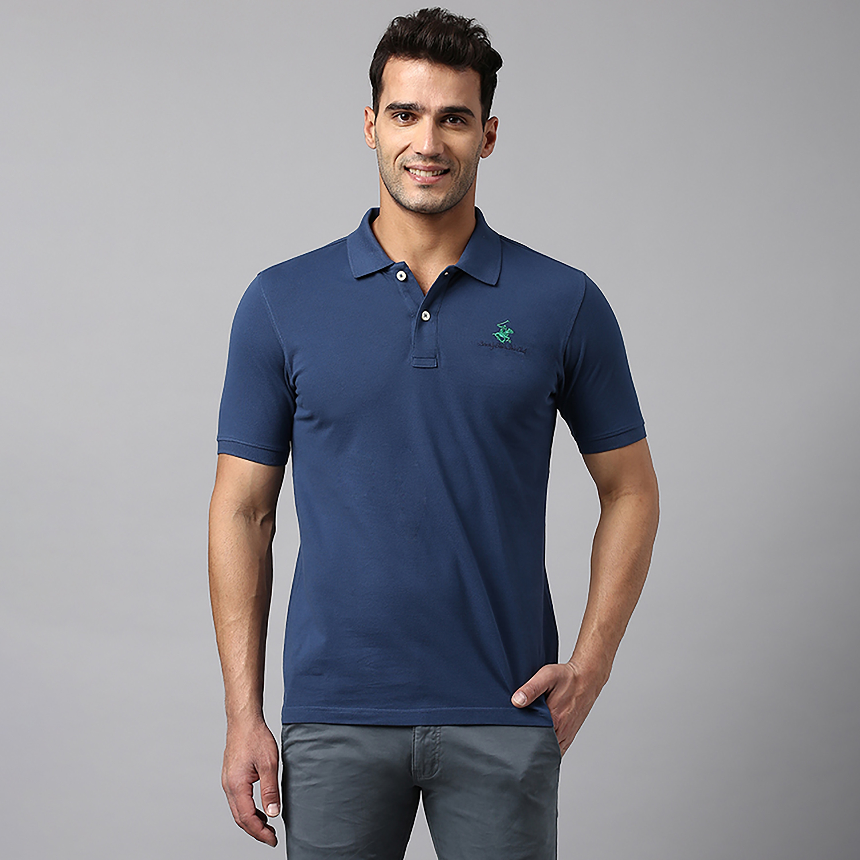 Beverly Hills Polo Club Plain Collared Short Sleeves Polo T-Shirt-men-clothing-tshirtsandpolos-polos-image-1