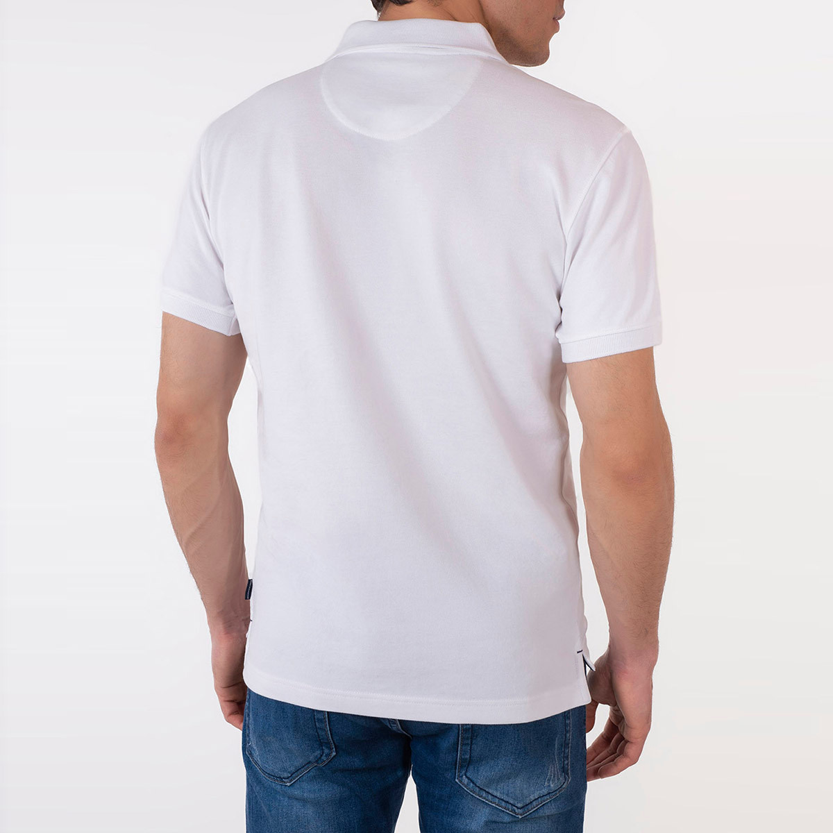 Beverly Hills Polo Club Men White Solid Short Sleeves Polo T-Shirt-men-clothing-tshirtsandpolos-polos-image-2