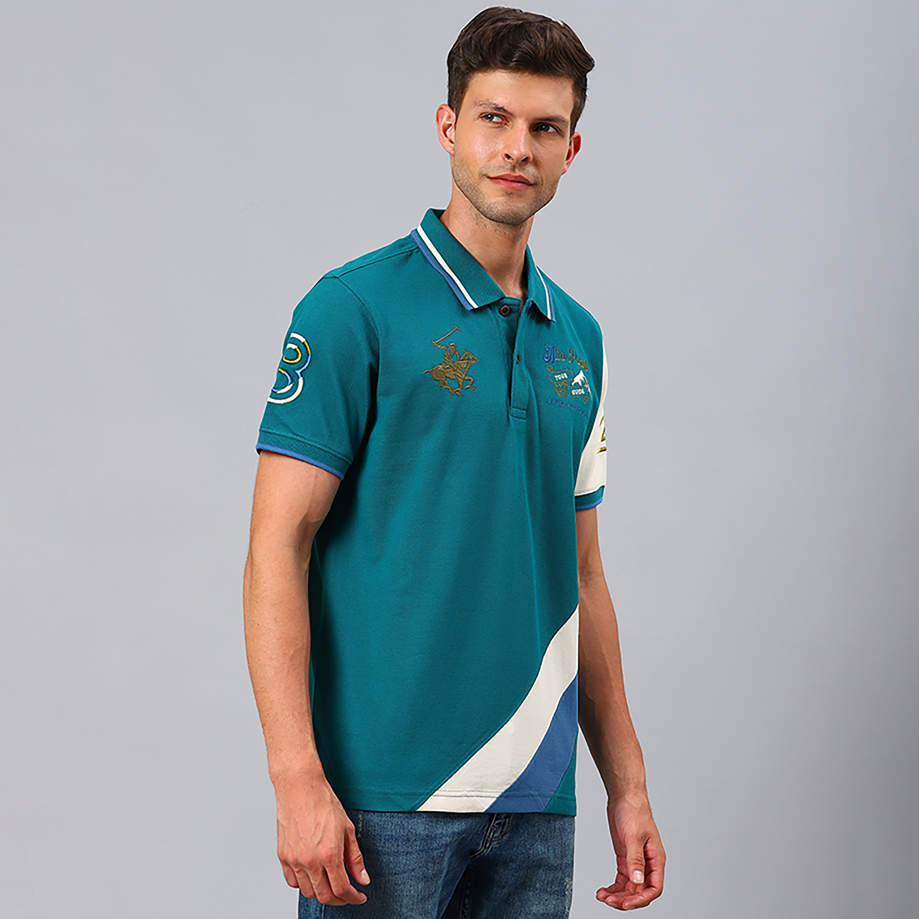 تي شيرت بولو بياقة محجبة اللون بيفرلي هيلز بولو كلوب وأكمام قصيرة-men-clothing-tshirtsandpolos-polos-image-3