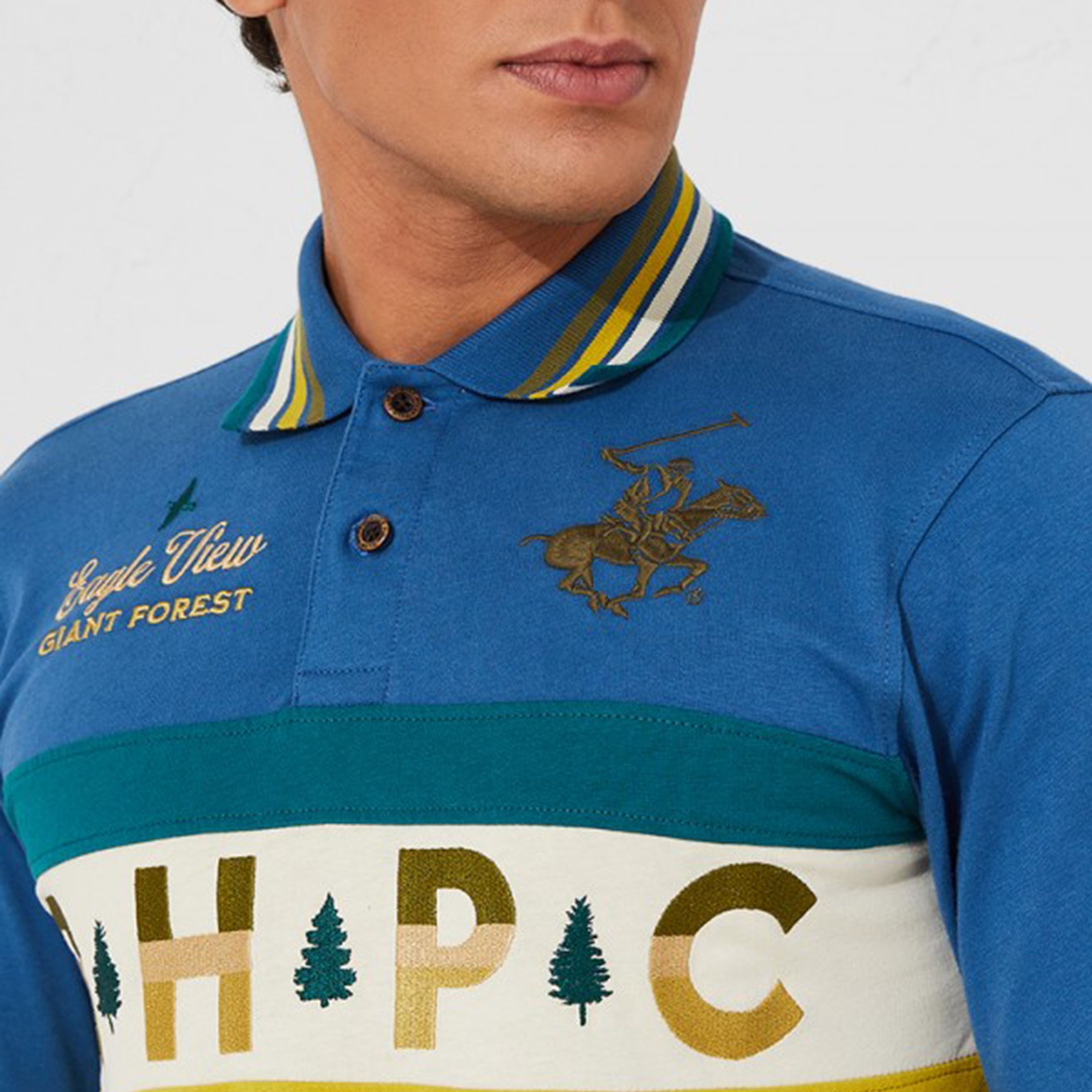 Beverly Hills Polo Club Men's Graphic Print Collared Short Sleeve Polo Shirt-men-clothing-tshirtsandpolos-polos-image-3