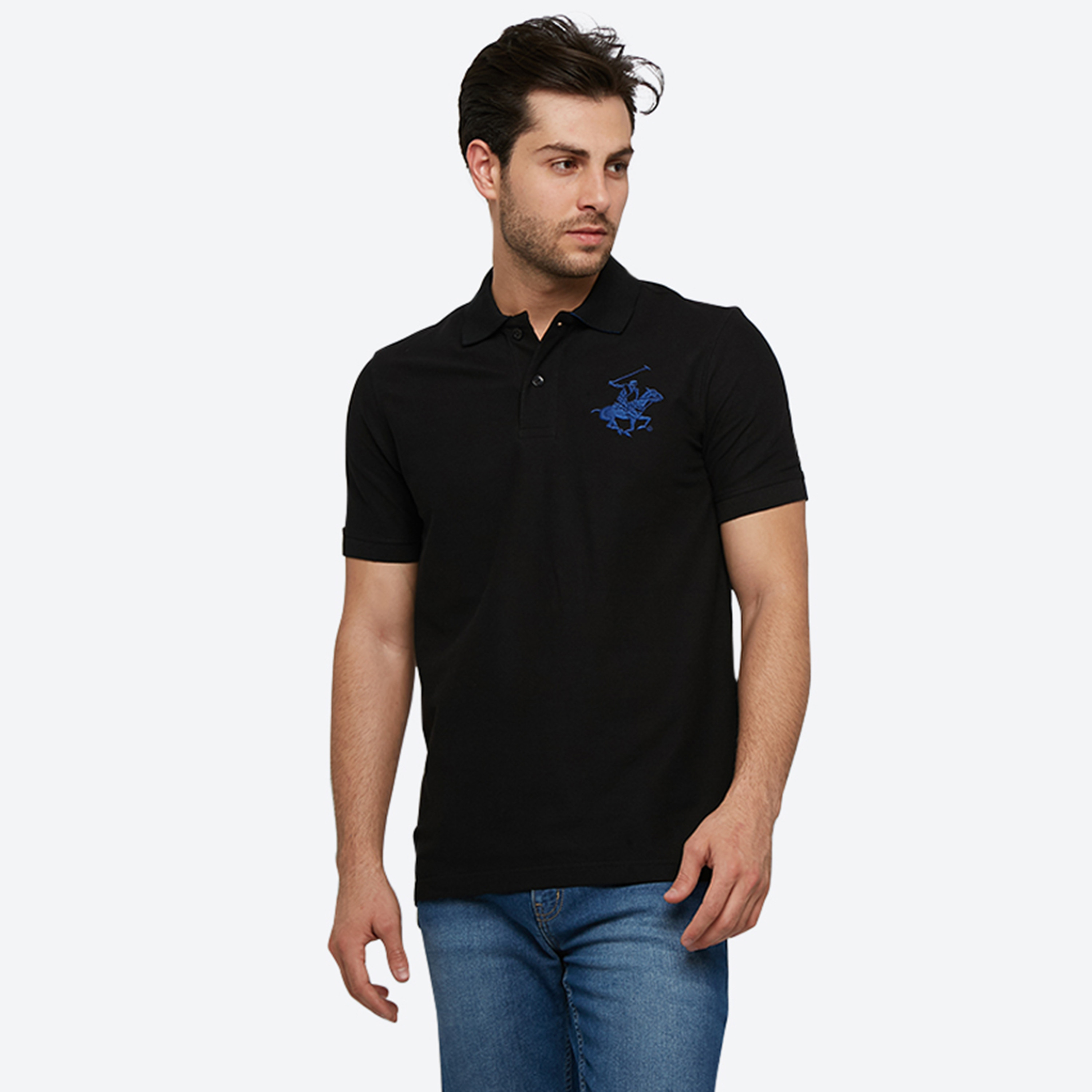 Beverly Hills Polo Club Logo Collared Short Sleeves Polo T-Shirt-men-clothing-tshirtsandpolos-polos-image-2