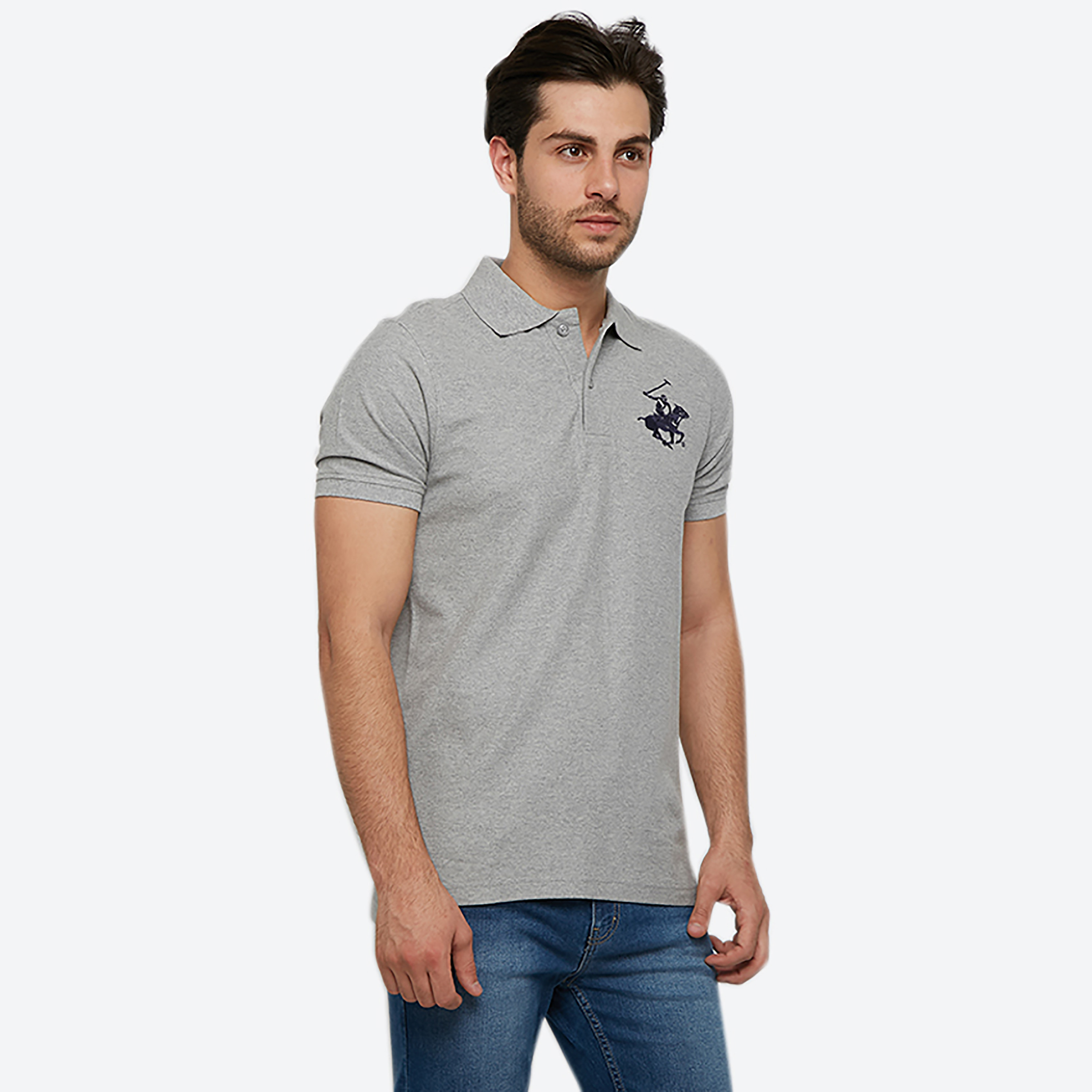 تي شيرت بولو من بيفرلي هيلز بولو كلوب بياقة وأكمام قصيرة مع شعار-men-clothing-tshirtsandpolos-polos-image-6