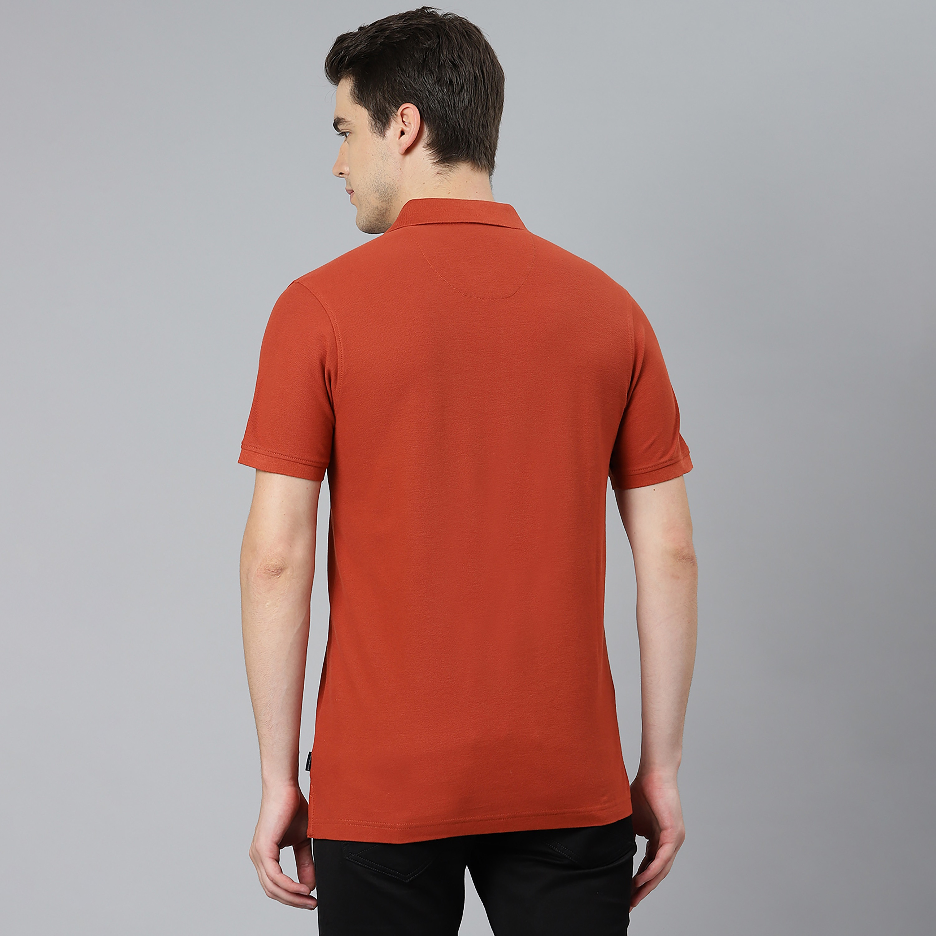 Beverly Hills Polo Club Men Orange Plain Short Sleeves Polo T-Shirt-men-clothing-tshirtsandpolos-polos-image-4