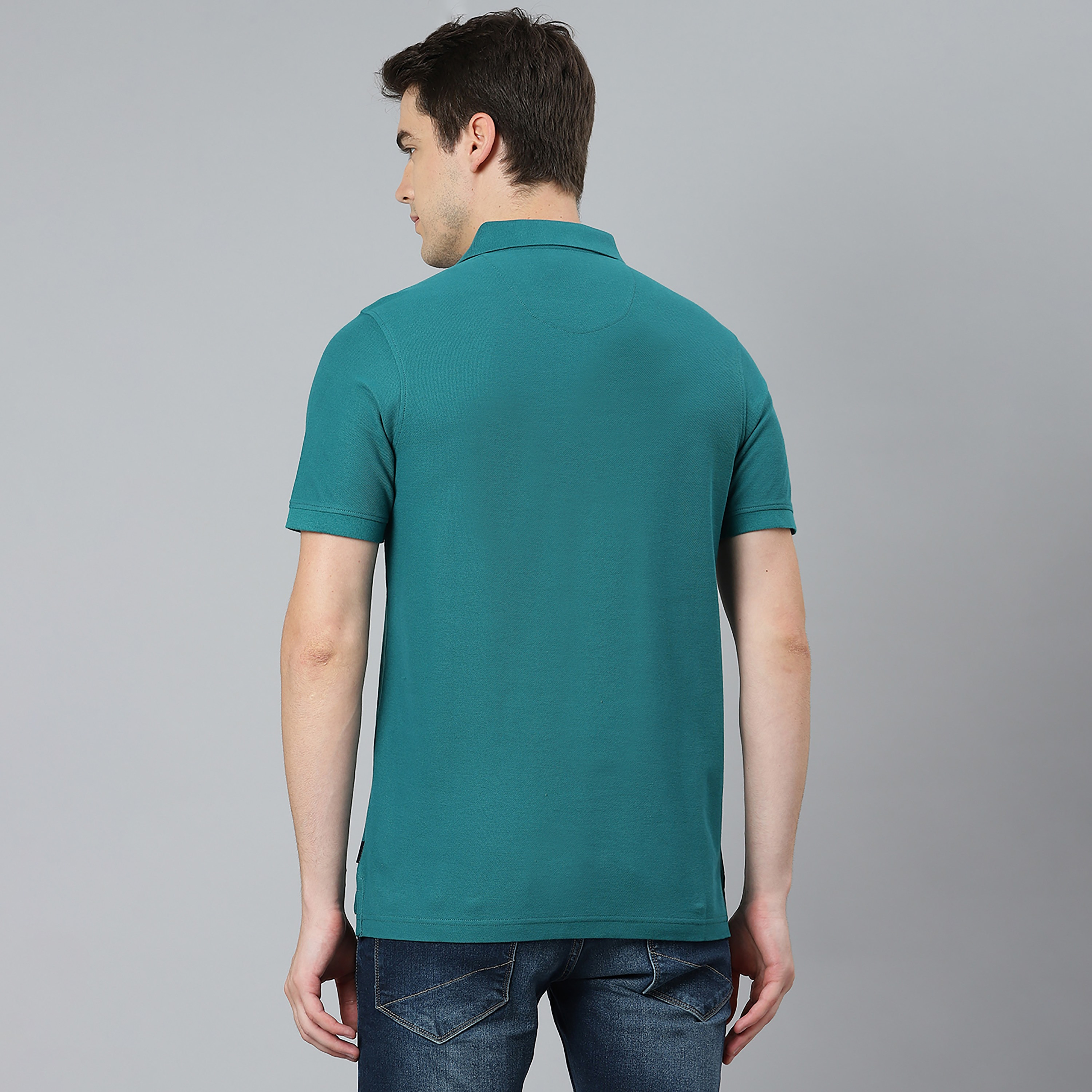 تي شيرت بيفرلي هيلز بولو كلب بأكمام قصيرة سادة بلون برتقالي للرجال-men-clothing-tshirtsandpolos-polos-image-11