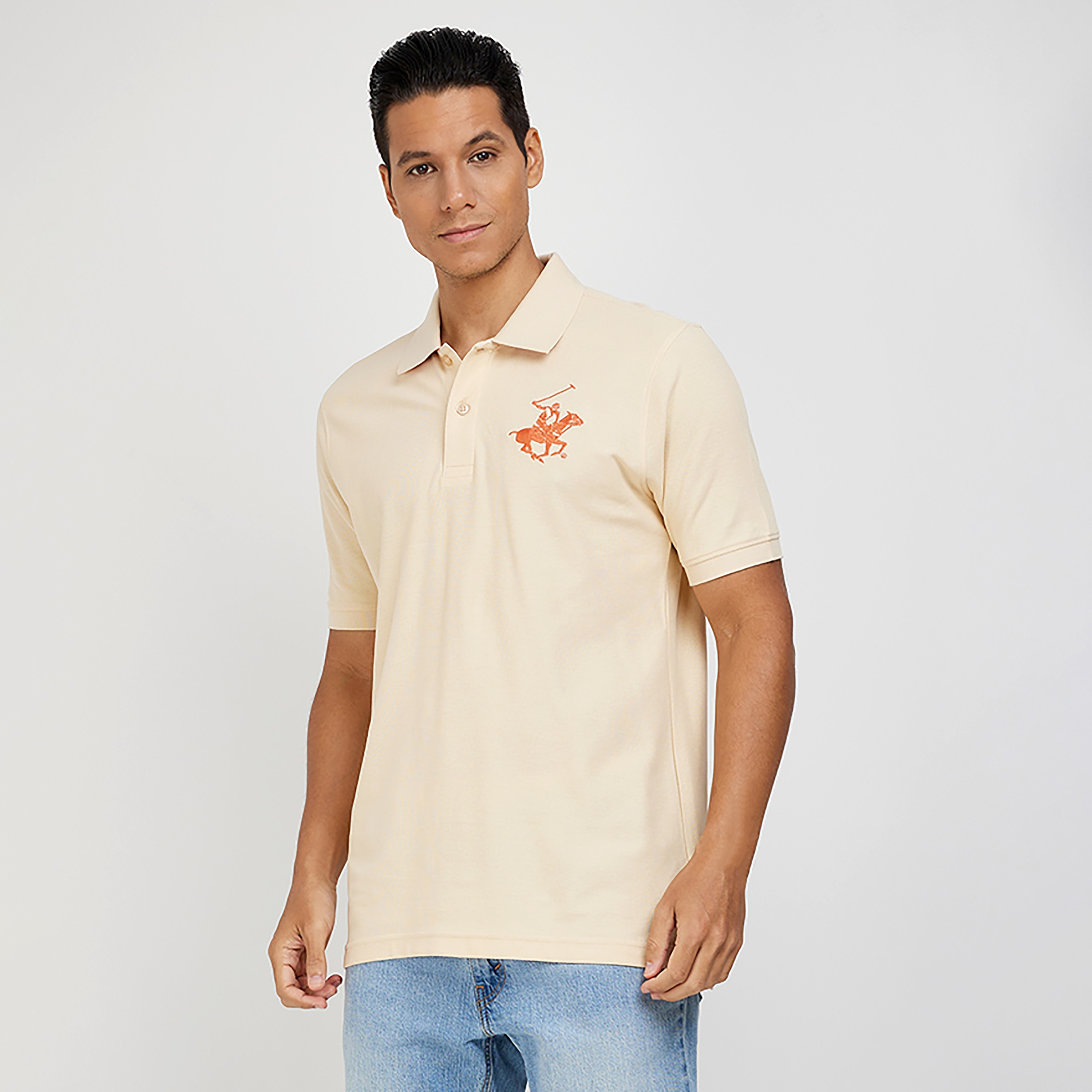 Beverly Hills Polo Club Logo Collared Short Sleeves Polo T-Shirt-men-clothing-tshirtsandpolos-polos-image-1