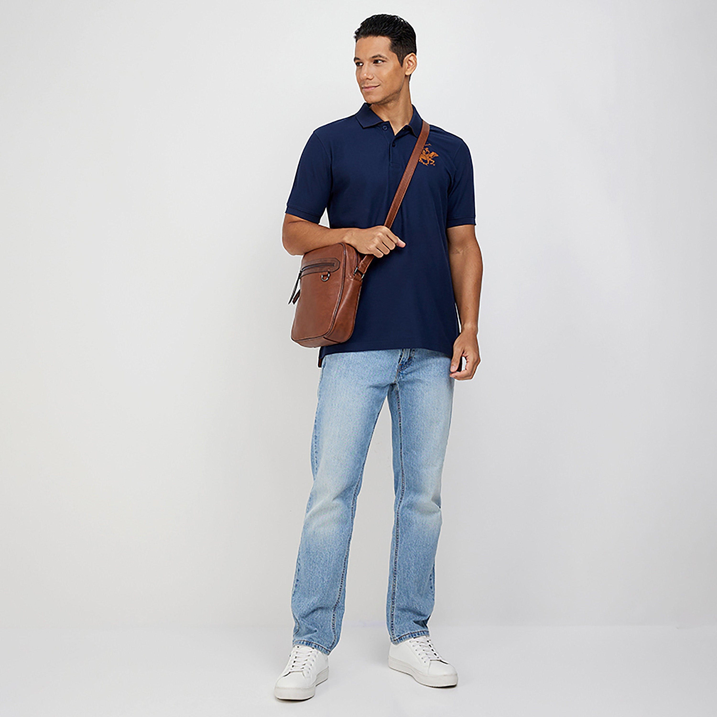 تي شيرت بولو من بيفرلي هيلز بولو كلوب بياقة وأكمام قصيرة مع شعار-men-clothing-tshirtsandpolos-polos-image-6